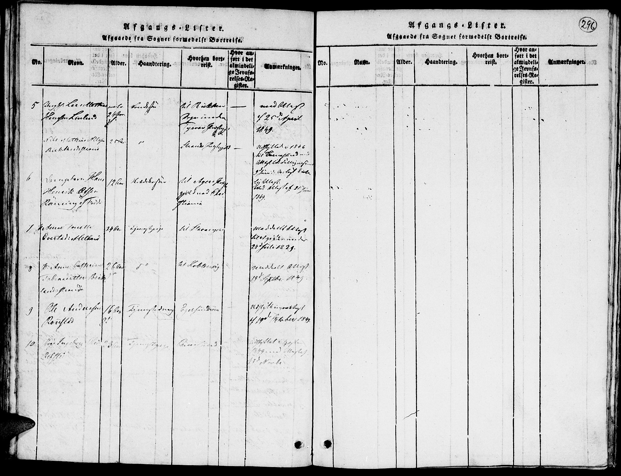 Kvinesdal sokneprestkontor, AV/SAK-1111-0026/F/Fa/Faa/L0001: Parish register (official) no. A 1, 1815-1849, p. 288