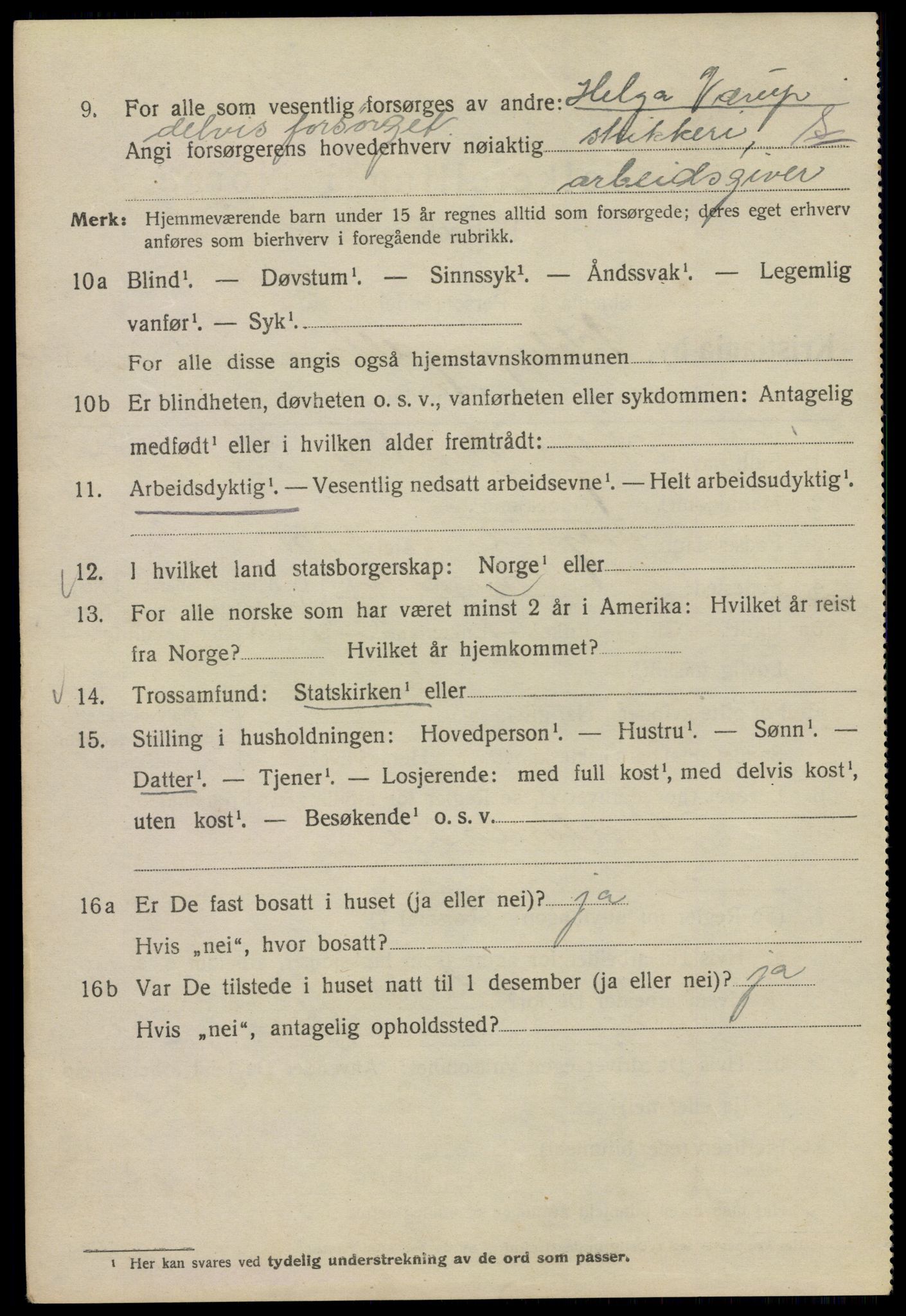 SAO, 1920 census for Kristiania, 1920, p. 488352