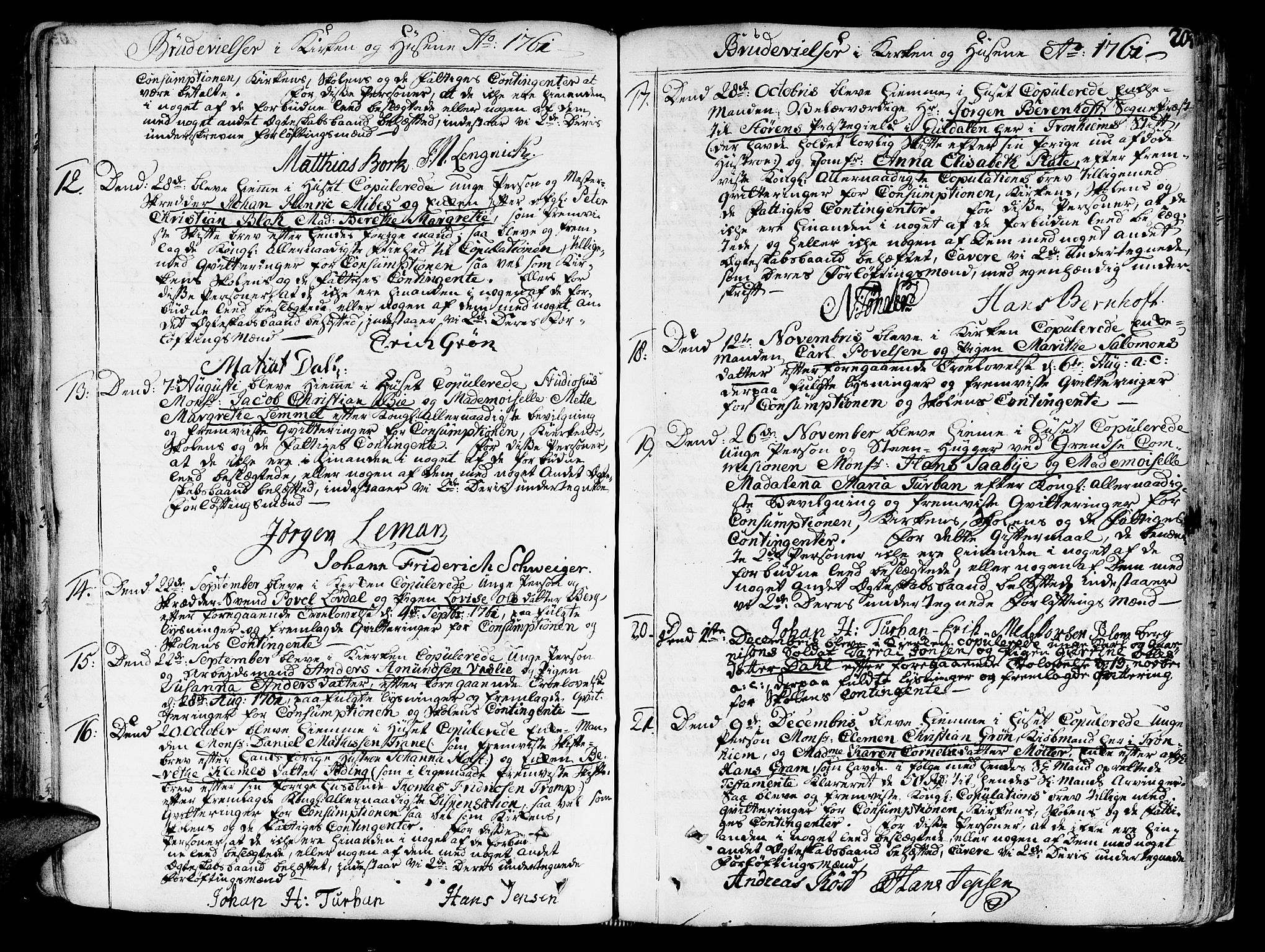 Ministerialprotokoller, klokkerbøker og fødselsregistre - Sør-Trøndelag, SAT/A-1456/602/L0103: Parish register (official) no. 602A01, 1732-1774, p. 204
