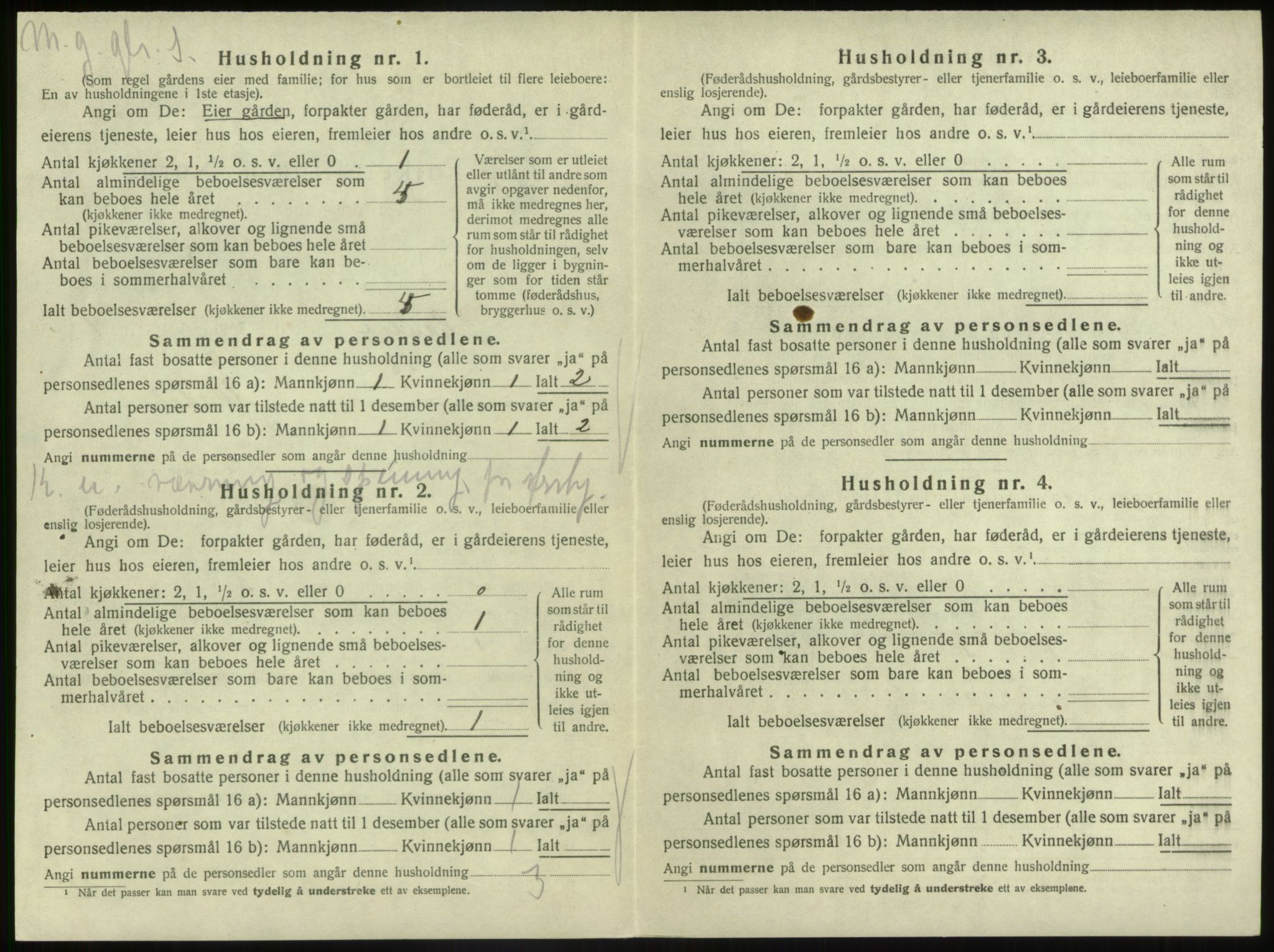 SAB, 1920 census for Gaular, 1920, p. 617