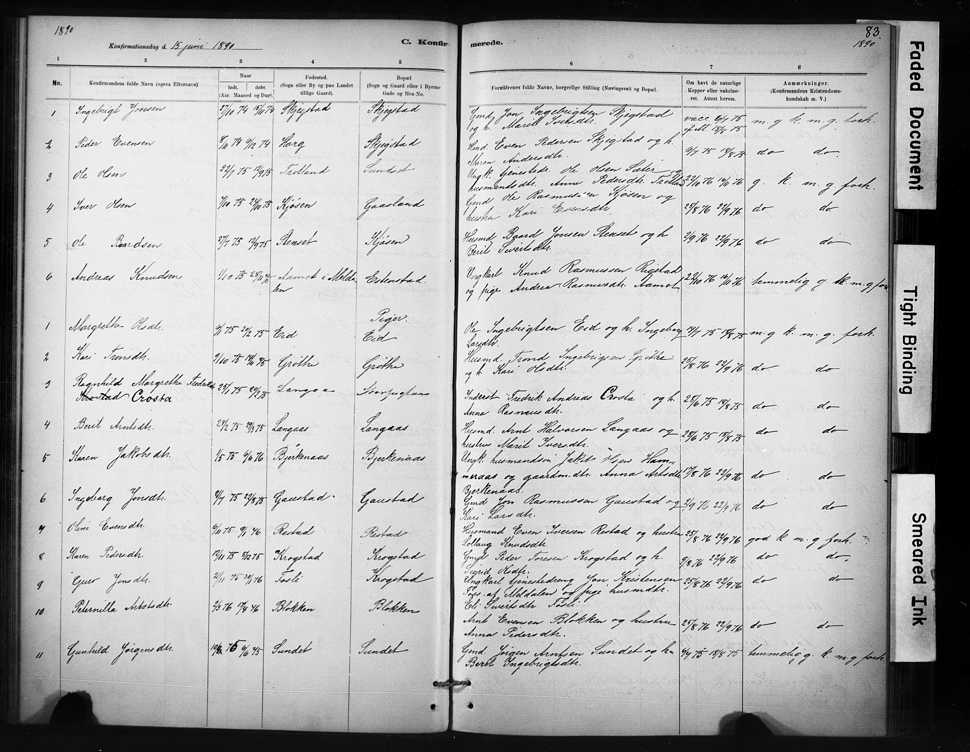 Ministerialprotokoller, klokkerbøker og fødselsregistre - Sør-Trøndelag, SAT/A-1456/694/L1127: Parish register (official) no. 694A01, 1887-1905, p. 83