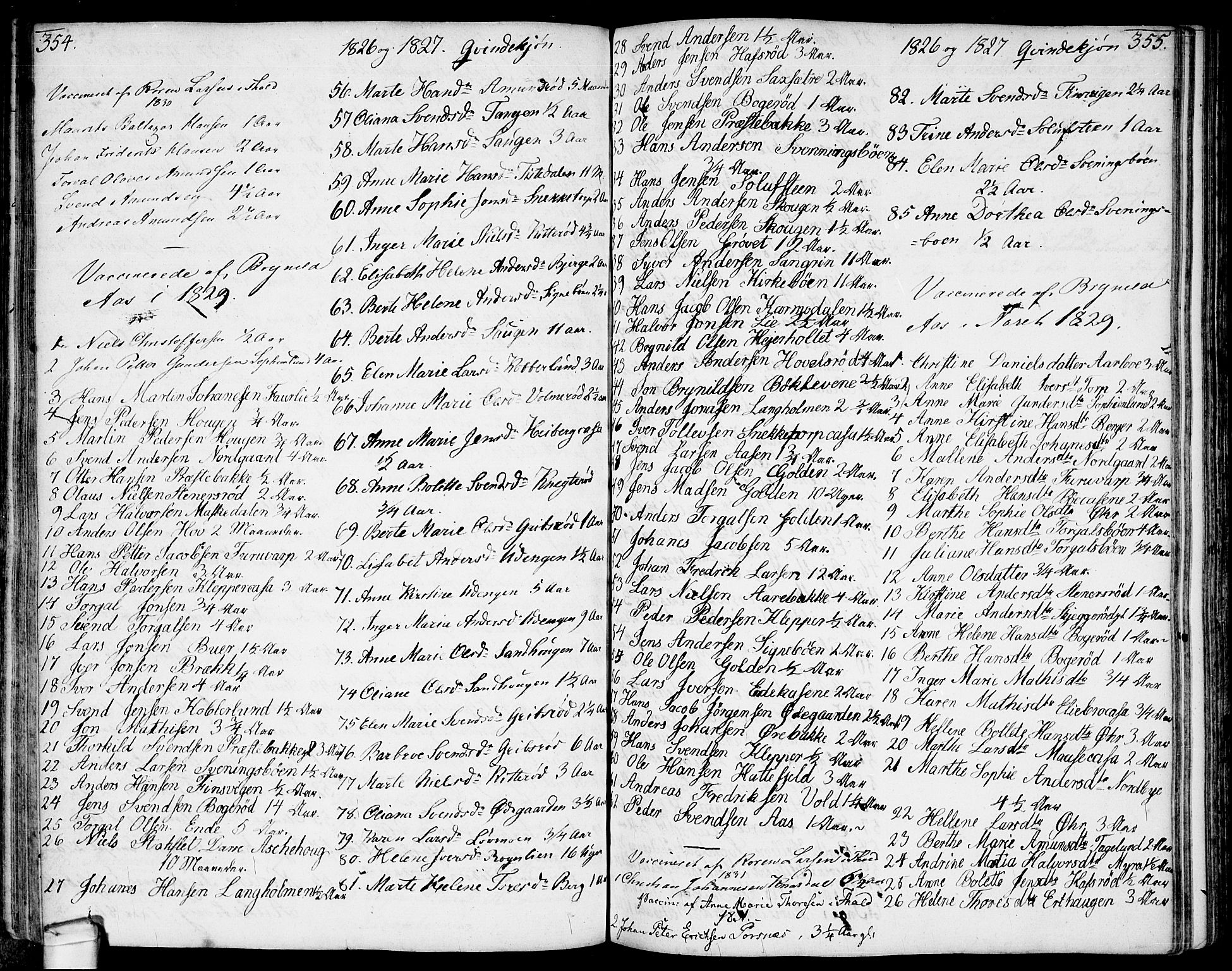 Idd prestekontor Kirkebøker, AV/SAO-A-10911/F/Fc/L0001: Parish register (official) no. III 1, 1770-1814, p. 354-355