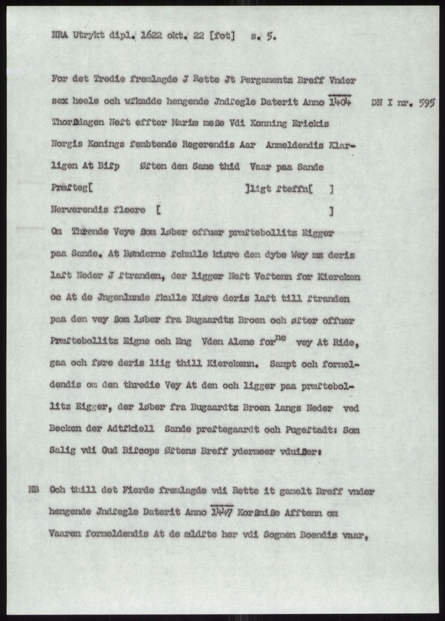 Samlinger til kildeutgivelse, Diplomavskriftsamlingen, AV/RA-EA-4053/H/Ha, p. 2370