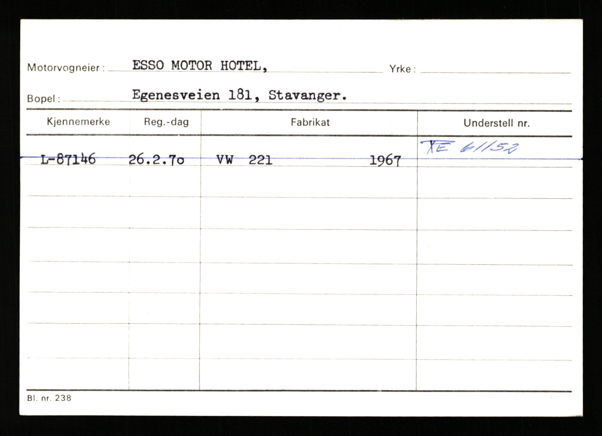 Stavanger trafikkstasjon, SAST/A-101942/0/H/L0008: Eraker - Fjellstad, 1930-1971, p. 1790