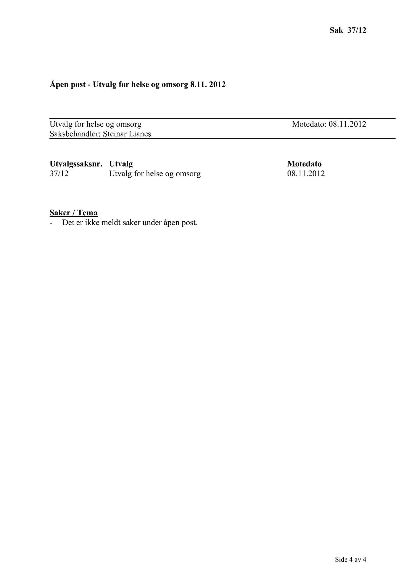 Klæbu Kommune, TRKO/KK/05-UOm/L003: Utvalg for omsorg - Møtedokumenter, 2012, p. 463