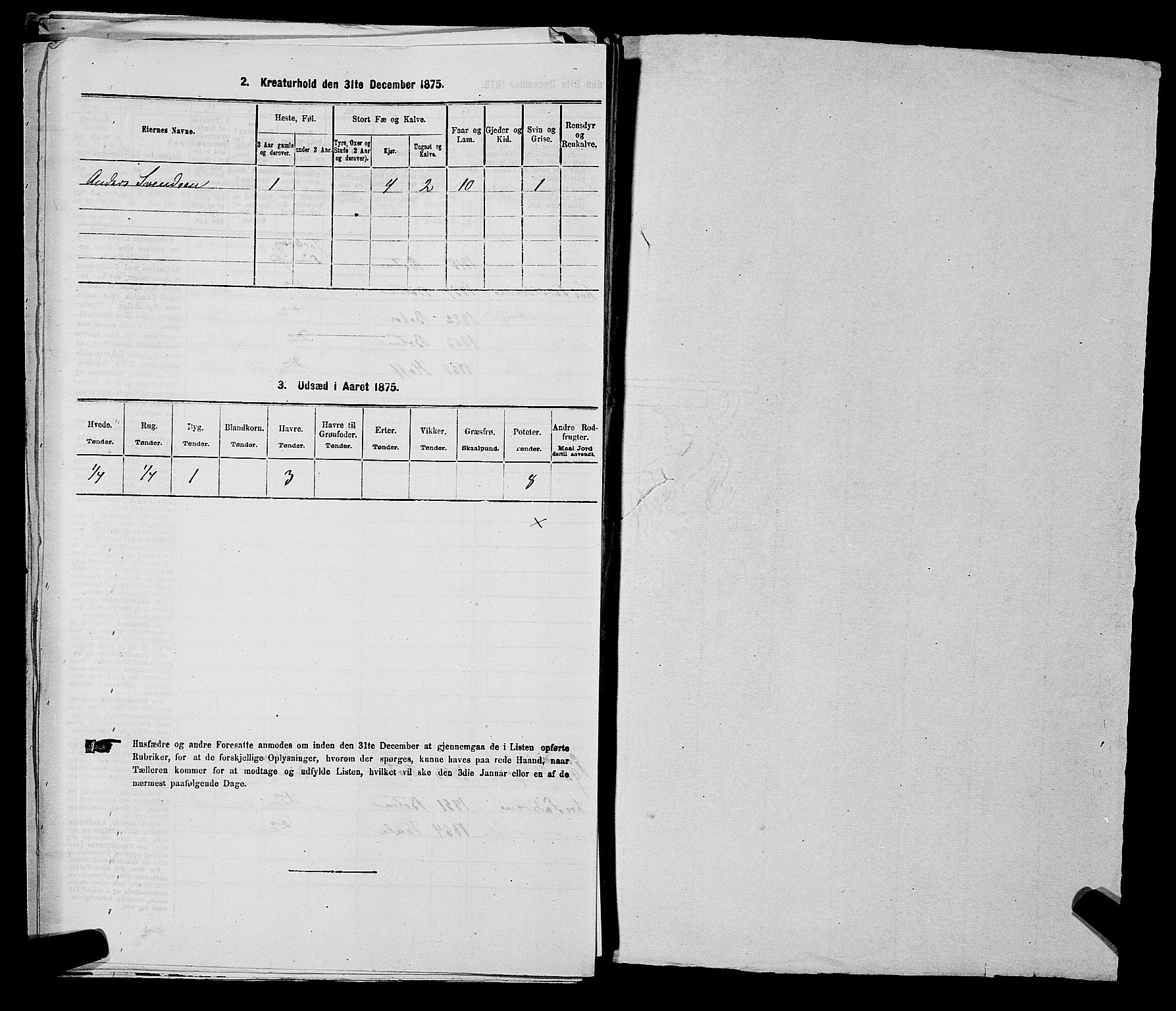 SAKO, 1875 census for 0715P Botne, 1875, p. 383