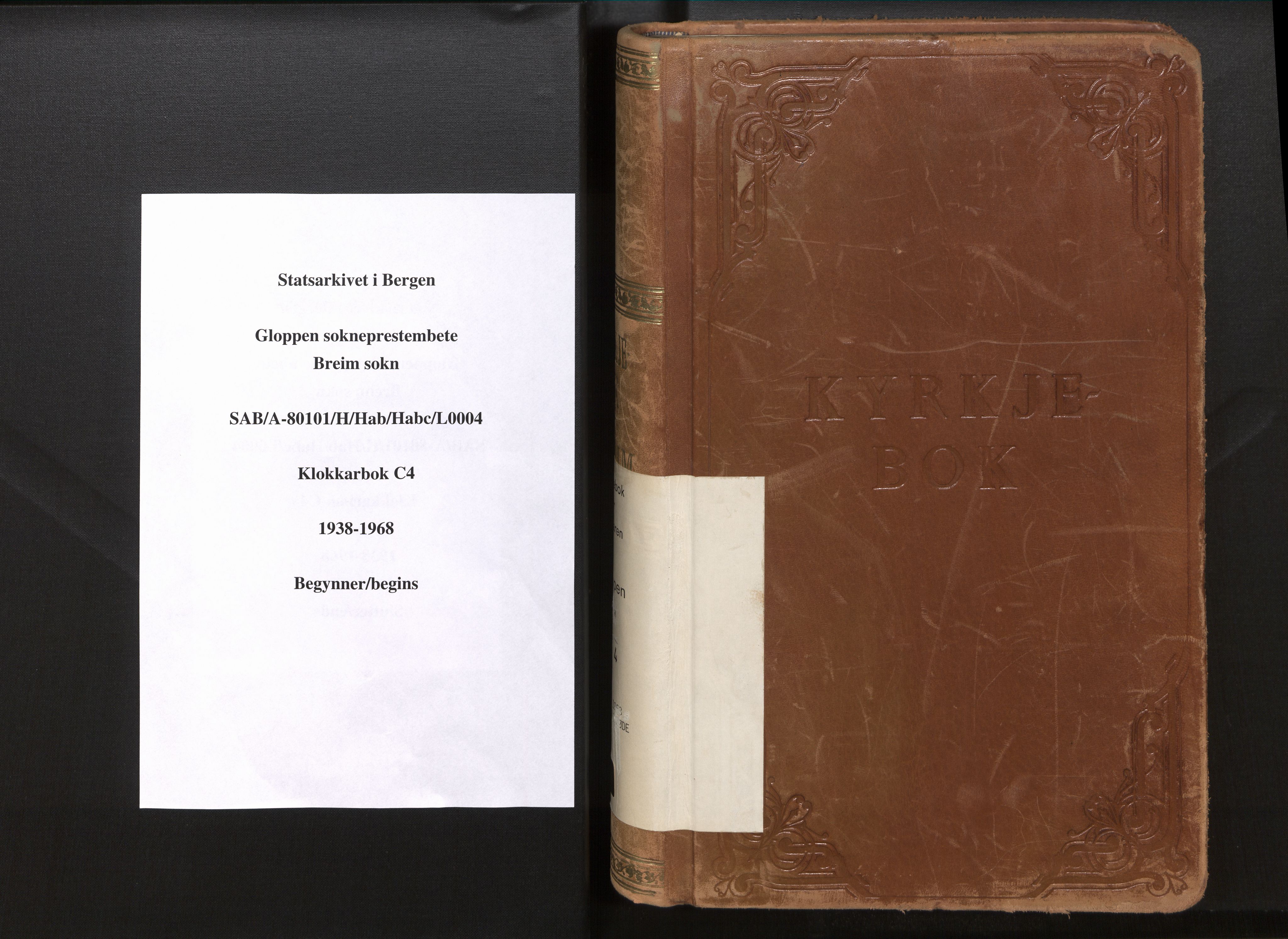 Gloppen sokneprestembete, SAB/A-80101/H/Hab/Habc/L0004: Parish register (copy) no. C 4, 1938-1968