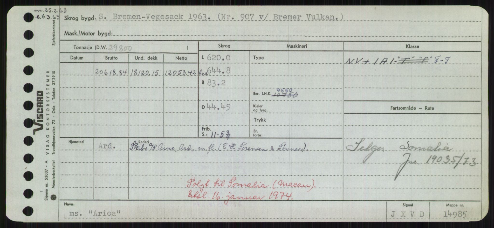 Sjøfartsdirektoratet med forløpere, Skipsmålingen, RA/S-1627/H/Hd/L0002: Fartøy, Apa-Axe, p. 99