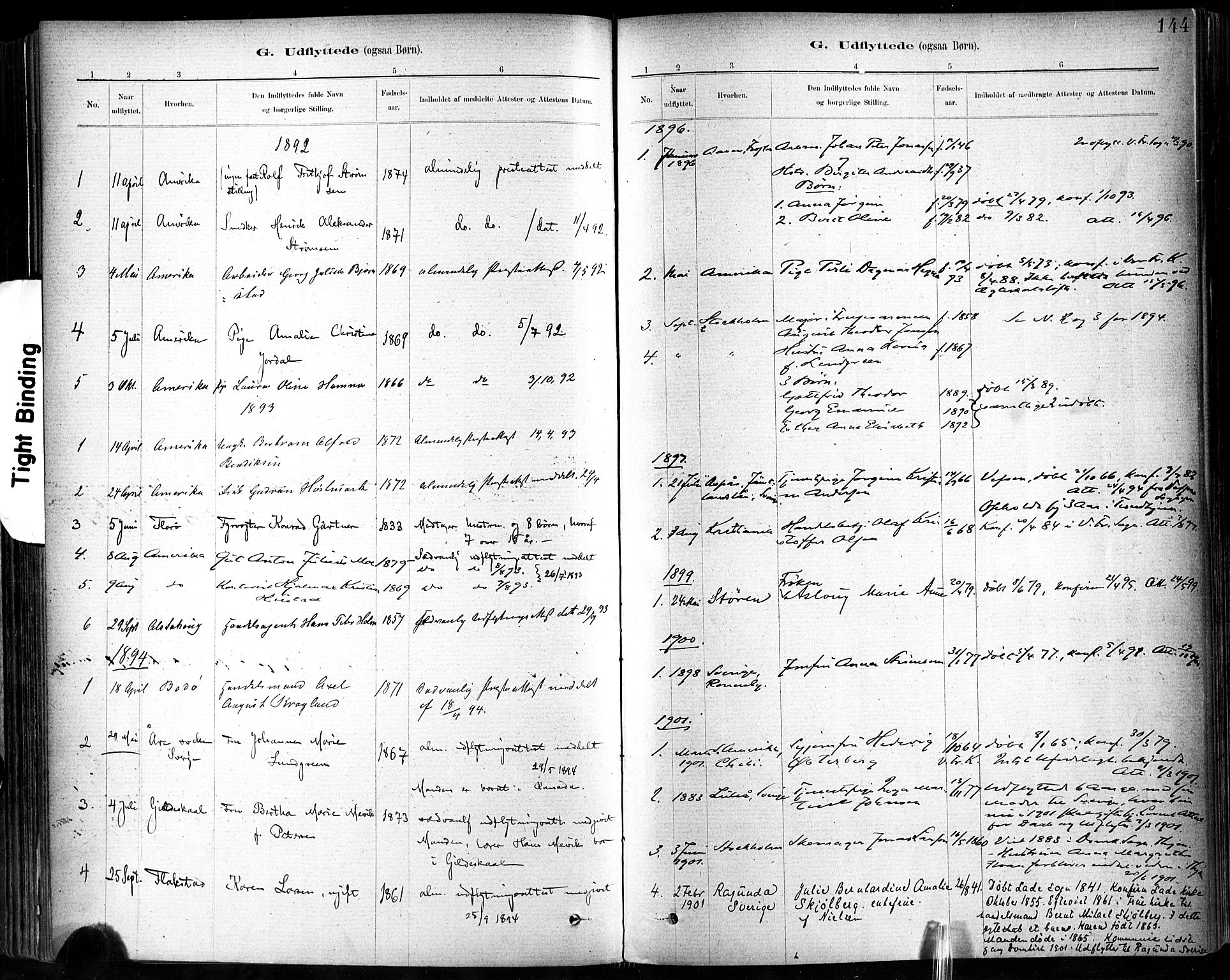 Ministerialprotokoller, klokkerbøker og fødselsregistre - Sør-Trøndelag, SAT/A-1456/602/L0120: Parish register (official) no. 602A18, 1880-1913, p. 144