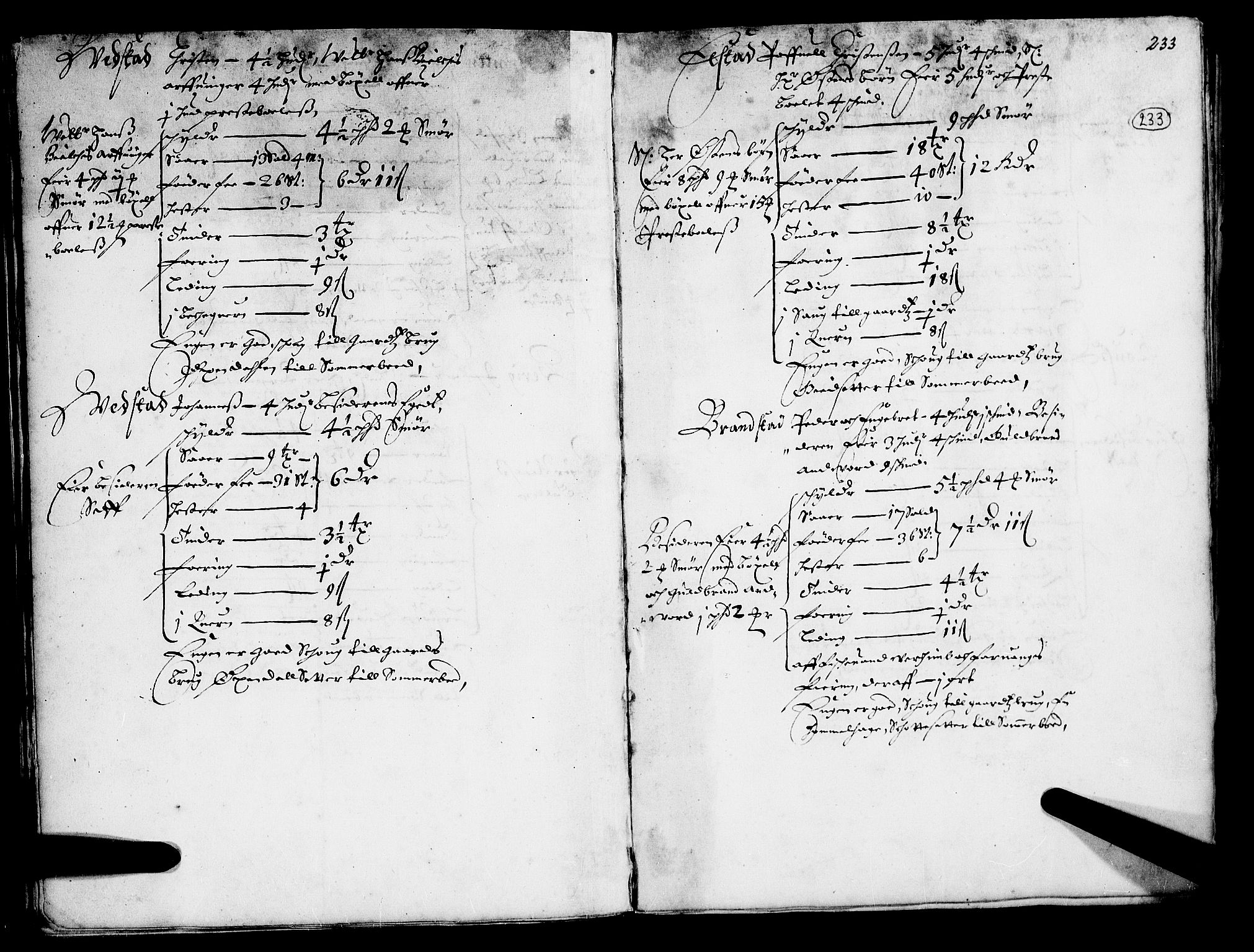 Rentekammeret inntil 1814, Realistisk ordnet avdeling, AV/RA-EA-4070/N/Nb/Nba/L0015: Gudbrandsdalen fogderi, 2. del, 1668, p. 232b-233a