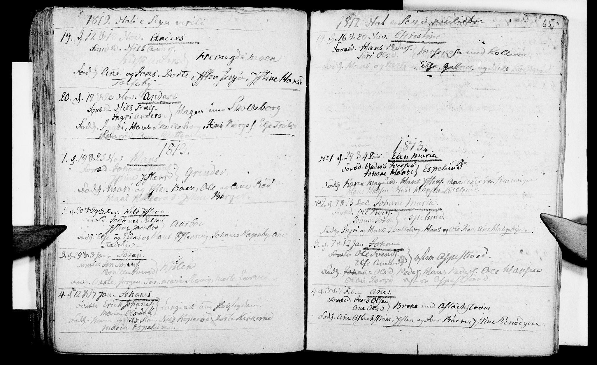 Aremark prestekontor Kirkebøker, AV/SAO-A-10899/F/Fa/L0004: Parish register (official) no. I 4, 1796-1814, p. 65