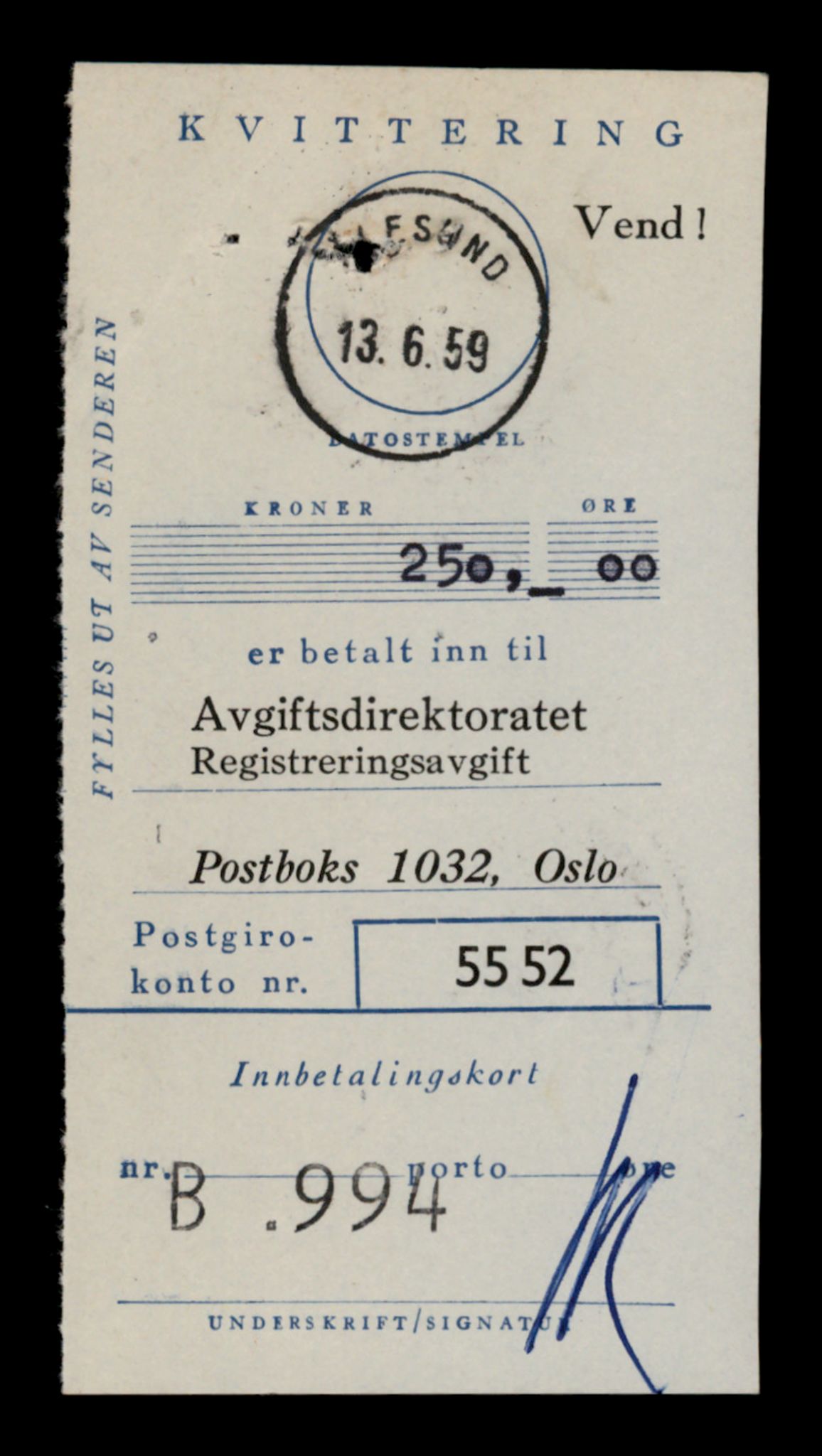Møre og Romsdal vegkontor - Ålesund trafikkstasjon, SAT/A-4099/F/Fe/L0034: Registreringskort for kjøretøy T 12500 - T 12652, 1927-1998, p. 1122