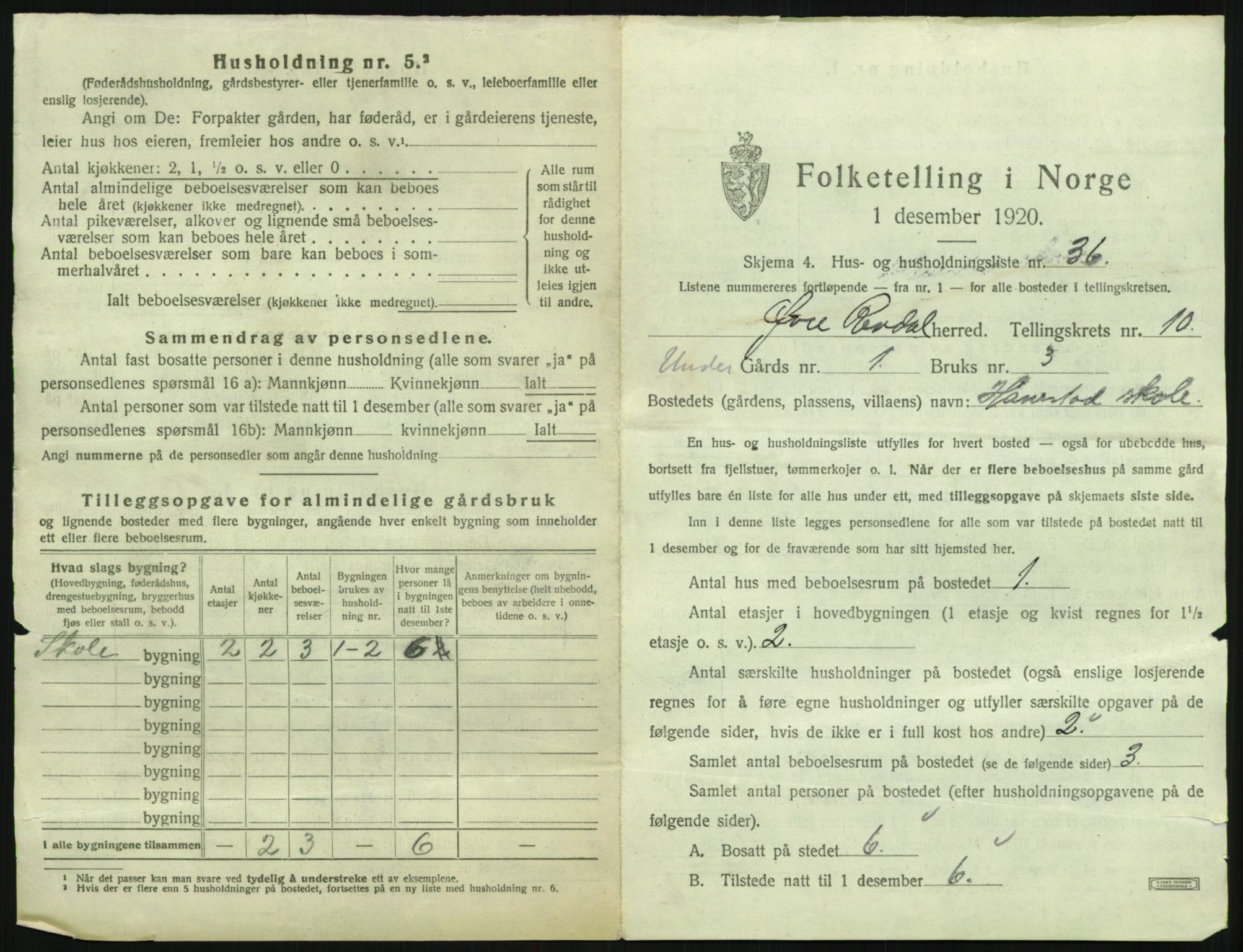 SAH, 1920 census for Øvre Rendal, 1920, p. 679