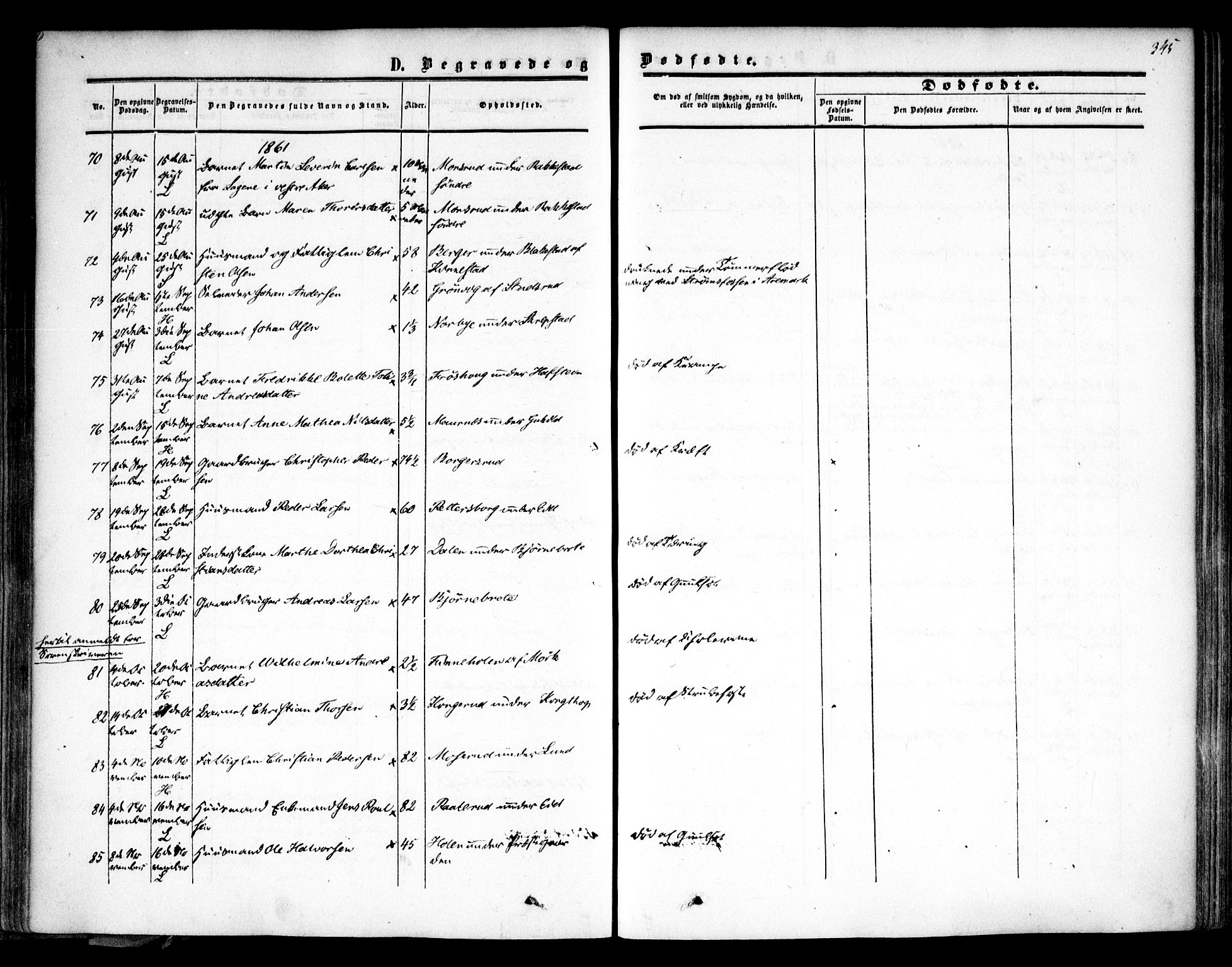 Høland prestekontor Kirkebøker, AV/SAO-A-10346a/F/Fa/L0010: Parish register (official) no. I 10, 1854-1861, p. 345