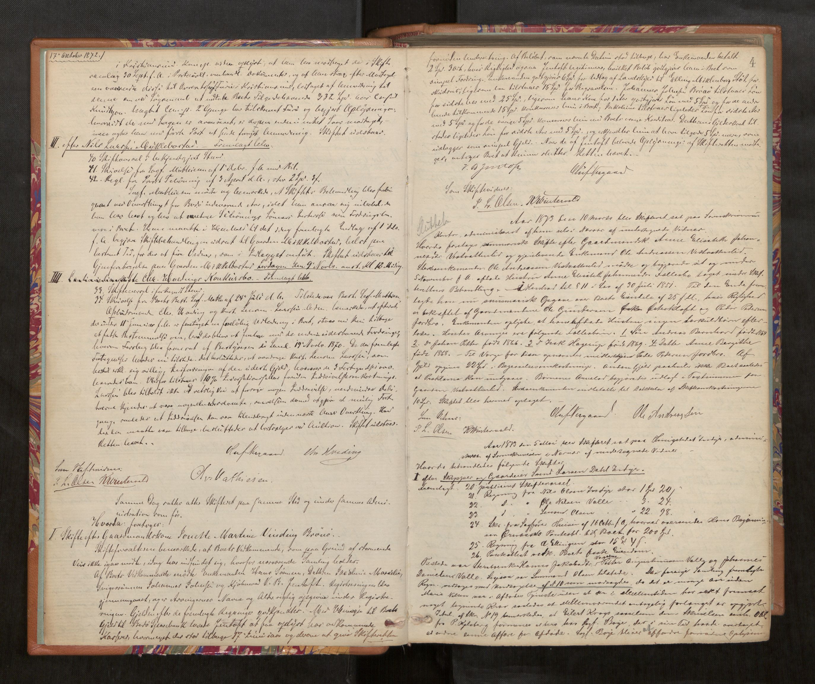 Salten sorenskriveri, AV/SAT-A-4578/1/3/3B/L0008: Skiftebehandlingsprotokoll, 1872-1891, p. 4