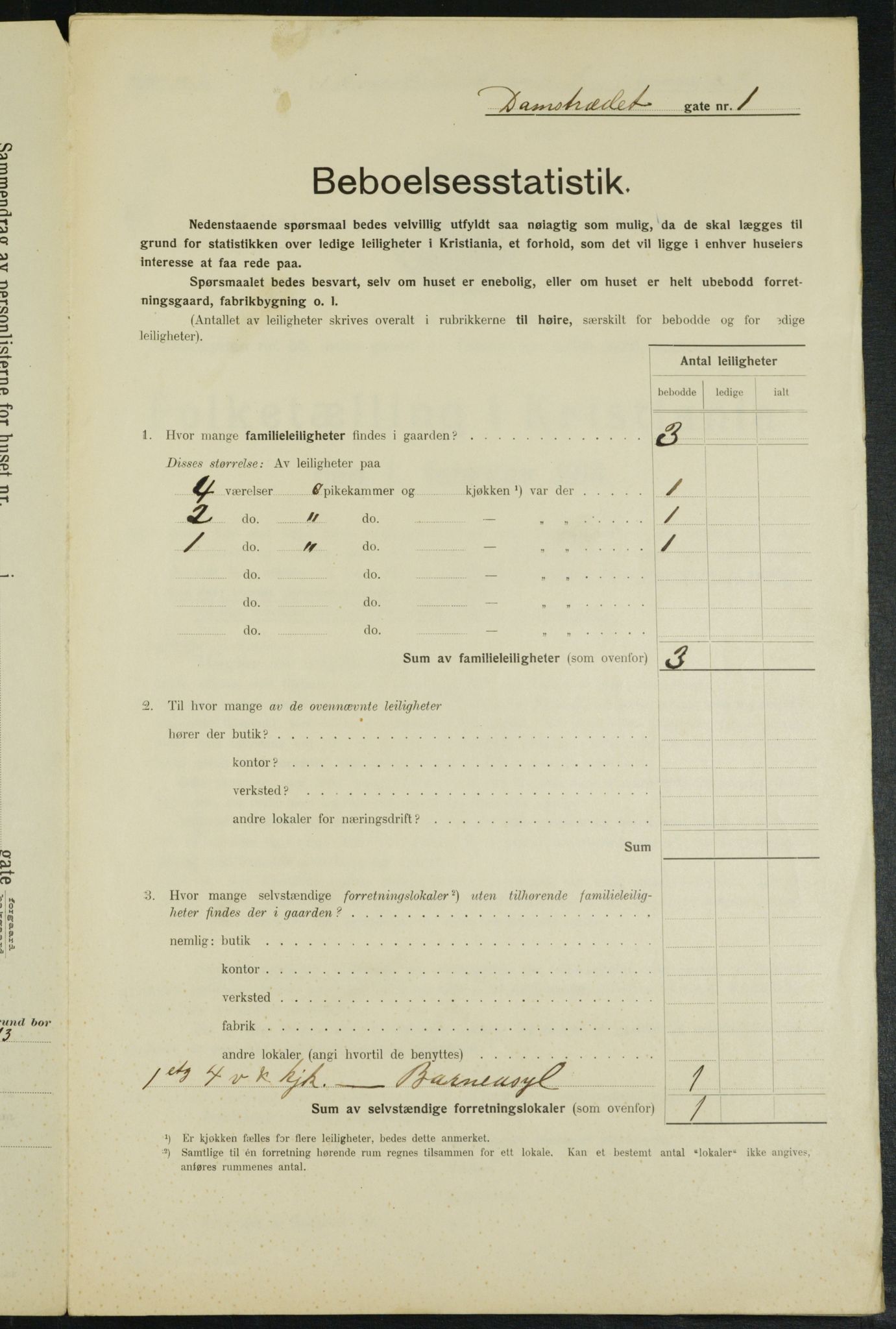 OBA, Municipal Census 1914 for Kristiania, 1914, p. 14514