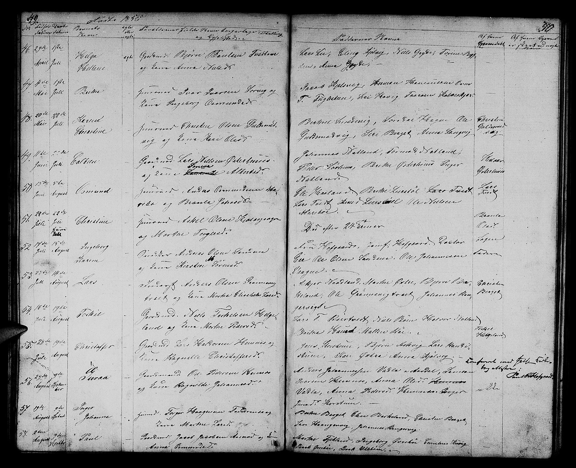 Jelsa sokneprestkontor, AV/SAST-A-101842/01/V: Parish register (copy) no. B 2, 1852-1863, p. 49-50