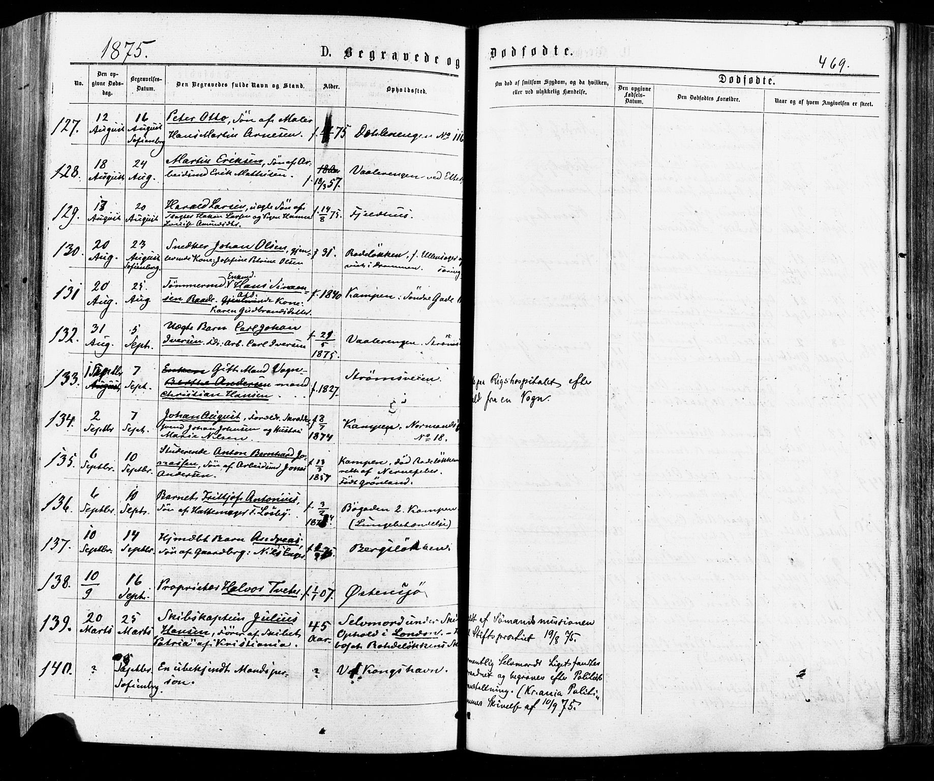 Østre Aker prestekontor Kirkebøker, AV/SAO-A-10840/F/Fa/L0004: Parish register (official) no. I 4, 1876-1889, p. 469