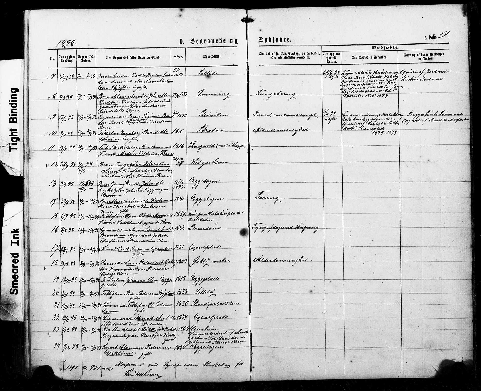 Ministerialprotokoller, klokkerbøker og fødselsregistre - Nord-Trøndelag, SAT/A-1458/740/L0380: Parish register (copy) no. 740C01, 1868-1902, p. 231