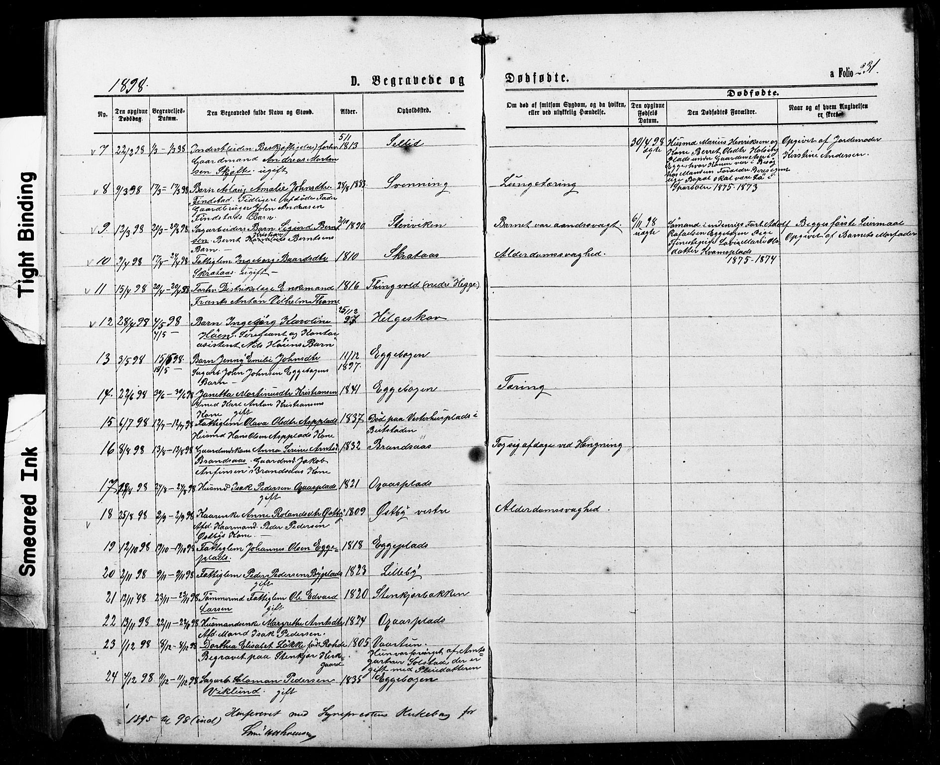 Ministerialprotokoller, klokkerbøker og fødselsregistre - Nord-Trøndelag, AV/SAT-A-1458/740/L0380: Parish register (copy) no. 740C01, 1868-1902, p. 231