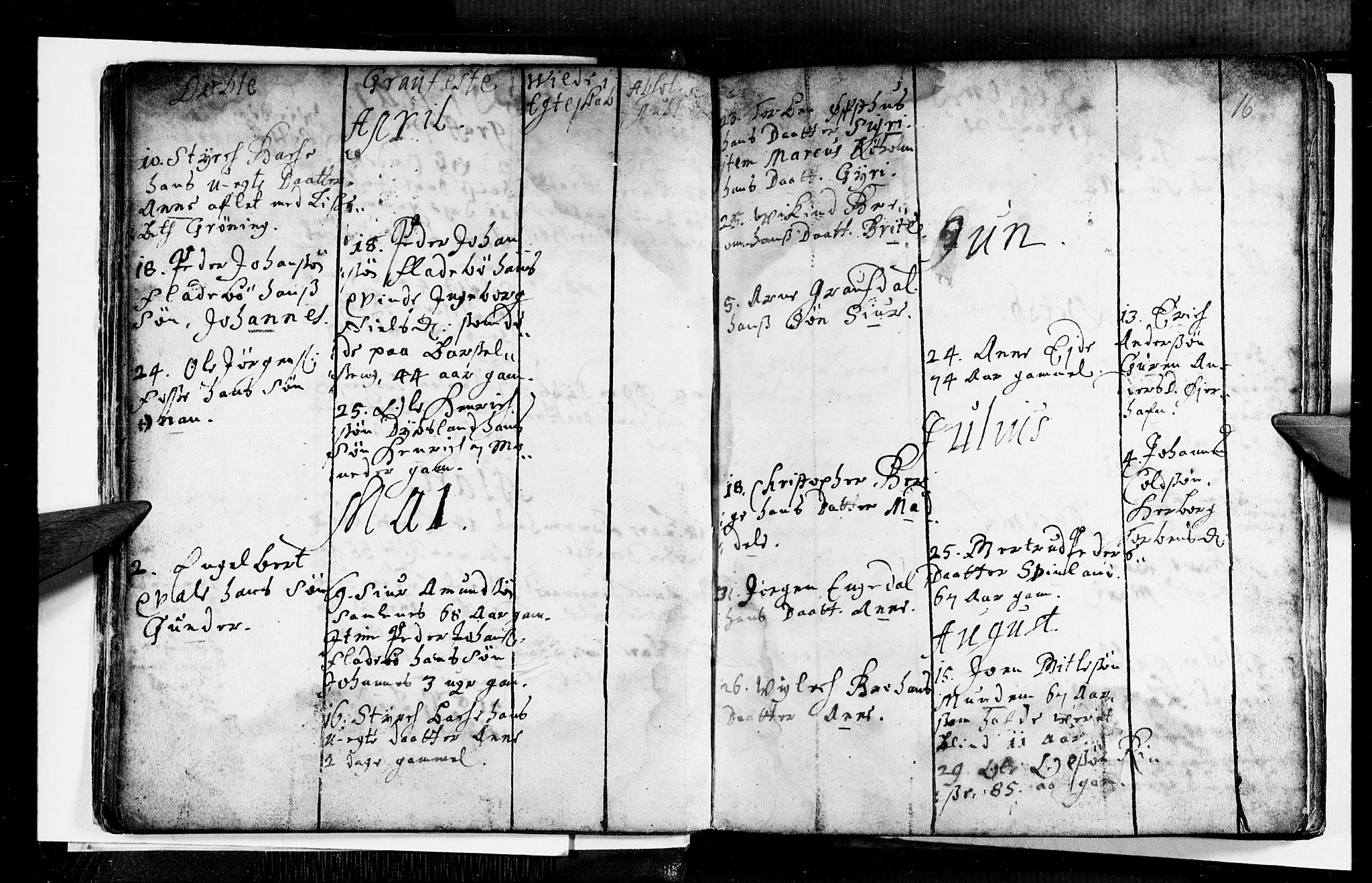 Strandebarm sokneprestembete, AV/SAB-A-78401/H/Haa: Parish register (official) no. A 1, 1670-1726, p. 16