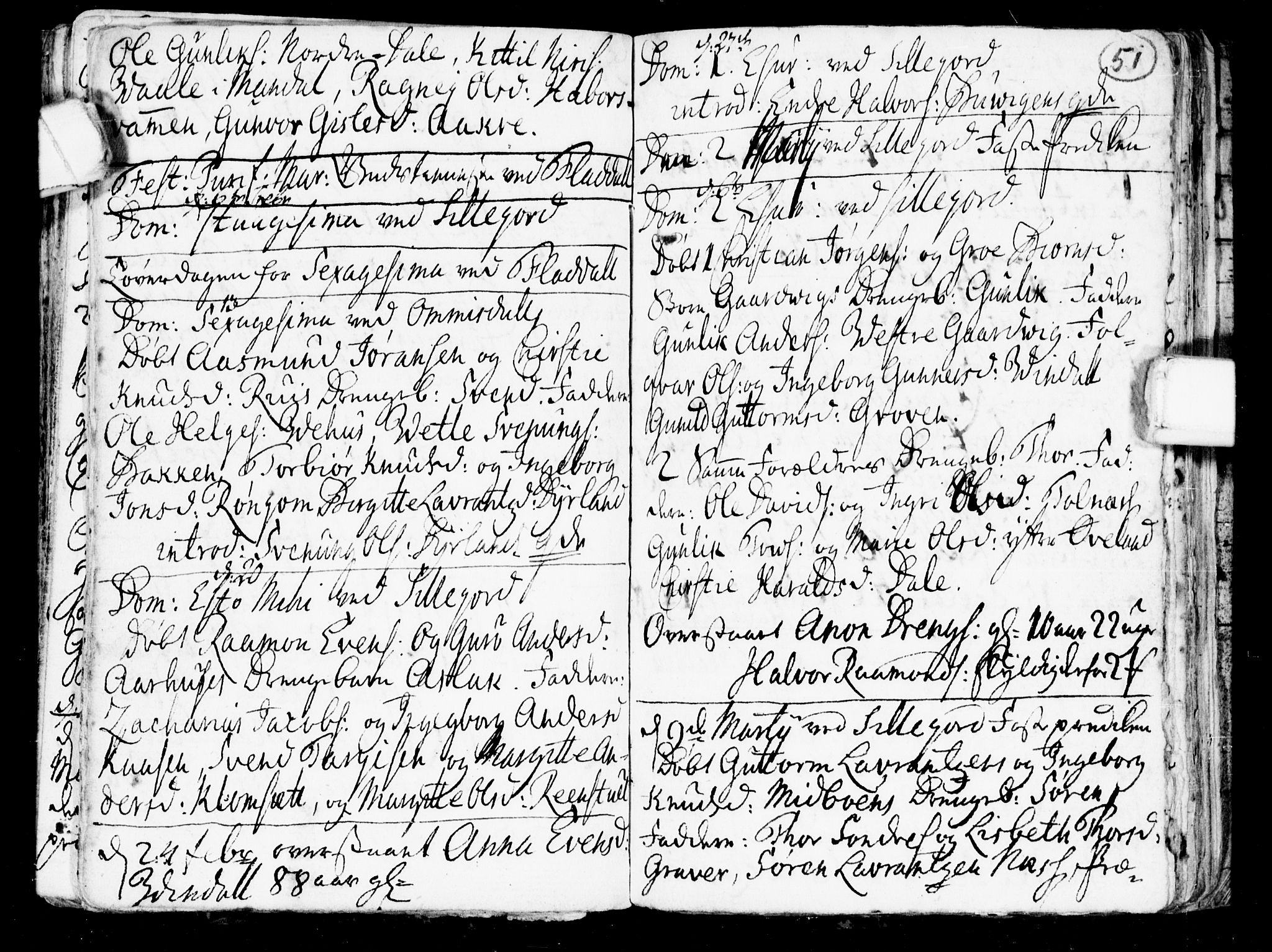 Seljord kirkebøker, SAKO/A-20/G/Gb/L0001: Parish register (copy) no. II 1, 1754-1790, p. 50-51