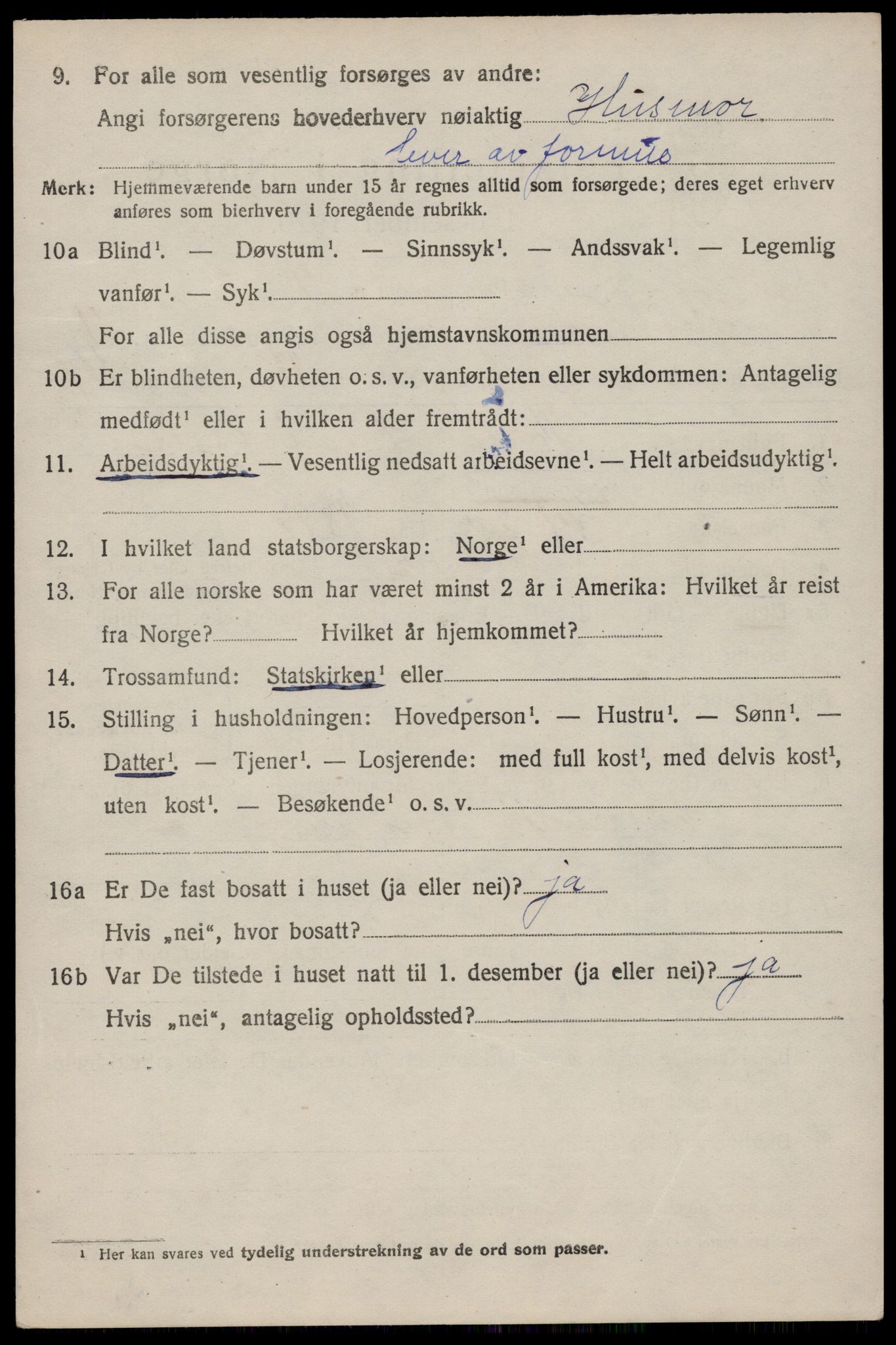 SAST, 1920 census for Hetland, 1920, p. 19938