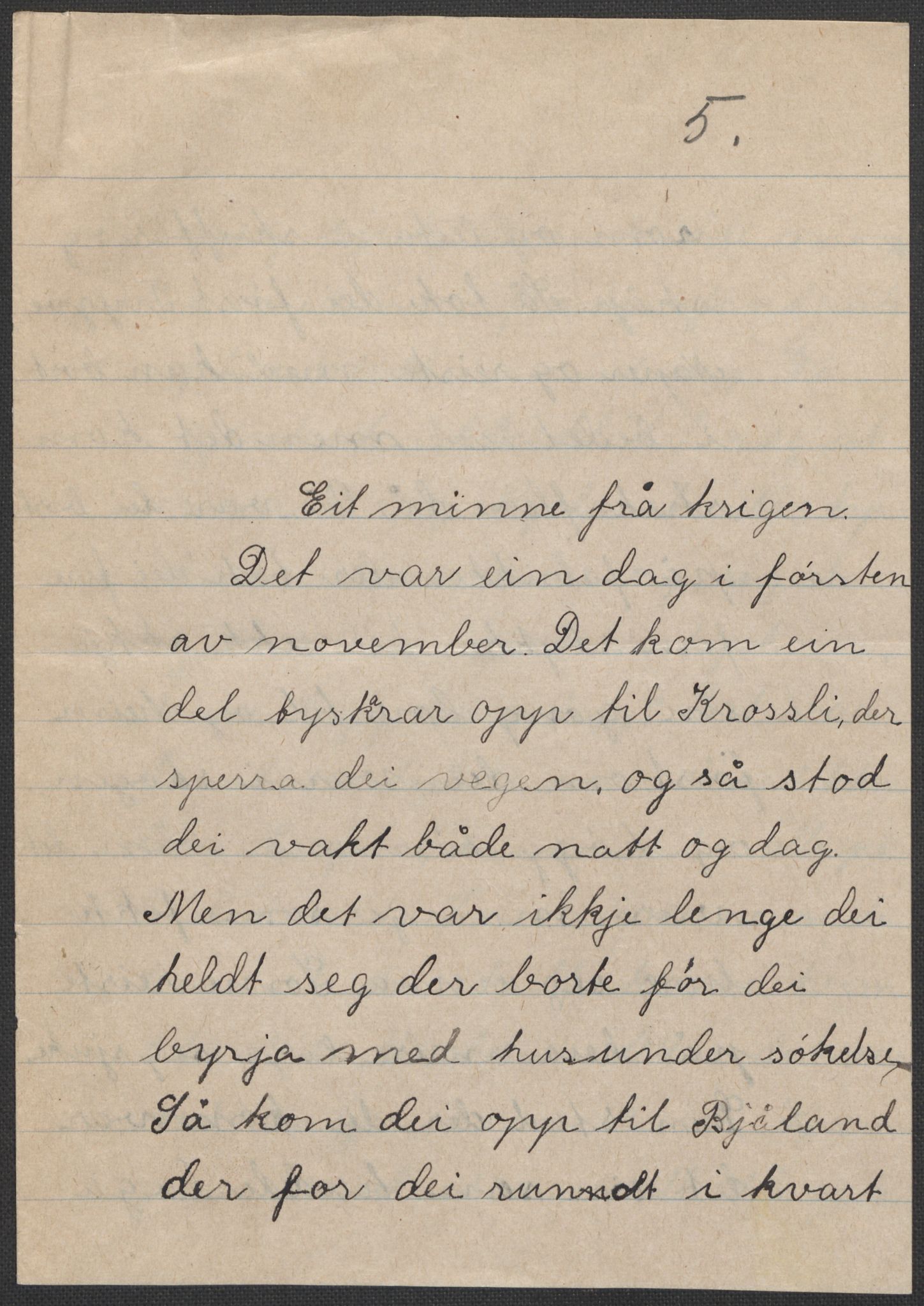 Det norske totalavholdsselskap, AV/RA-PA-0419/E/Eb/L0603: Skolestiler om krigstida (ordnet topografisk etter distrikt og skole), 1946, p. 536