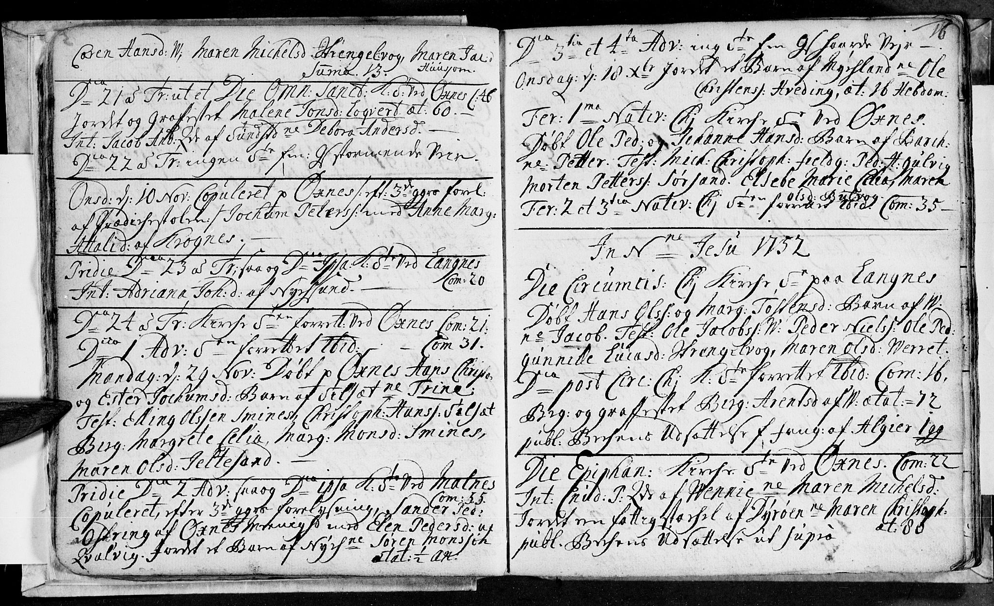 Ministerialprotokoller, klokkerbøker og fødselsregistre - Nordland, AV/SAT-A-1459/893/L1329: Parish register (official) no. 893A02, 1749-1791, p. 16