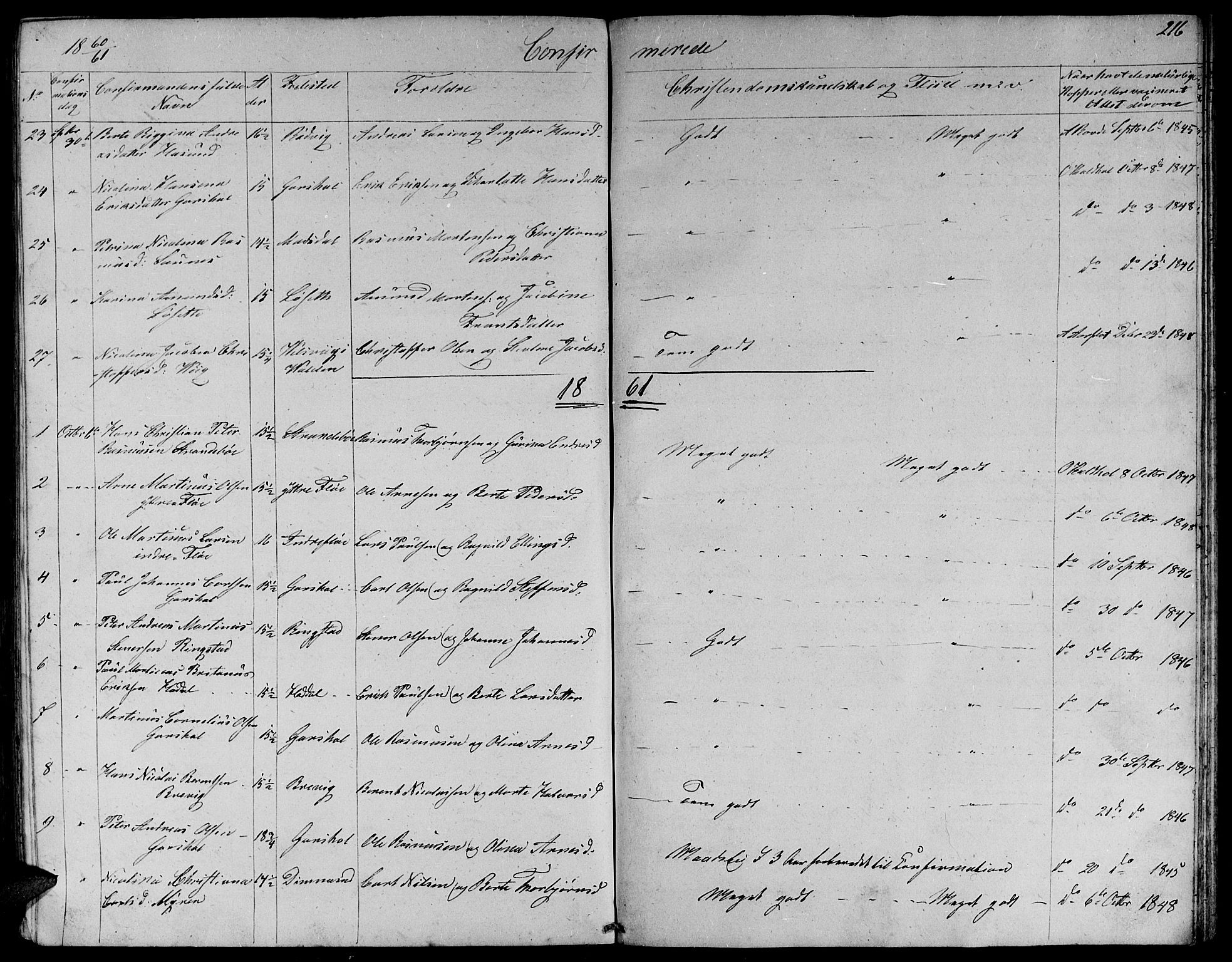 Ministerialprotokoller, klokkerbøker og fødselsregistre - Møre og Romsdal, AV/SAT-A-1454/509/L0111: Parish register (copy) no. 509C01, 1854-1882, p. 216