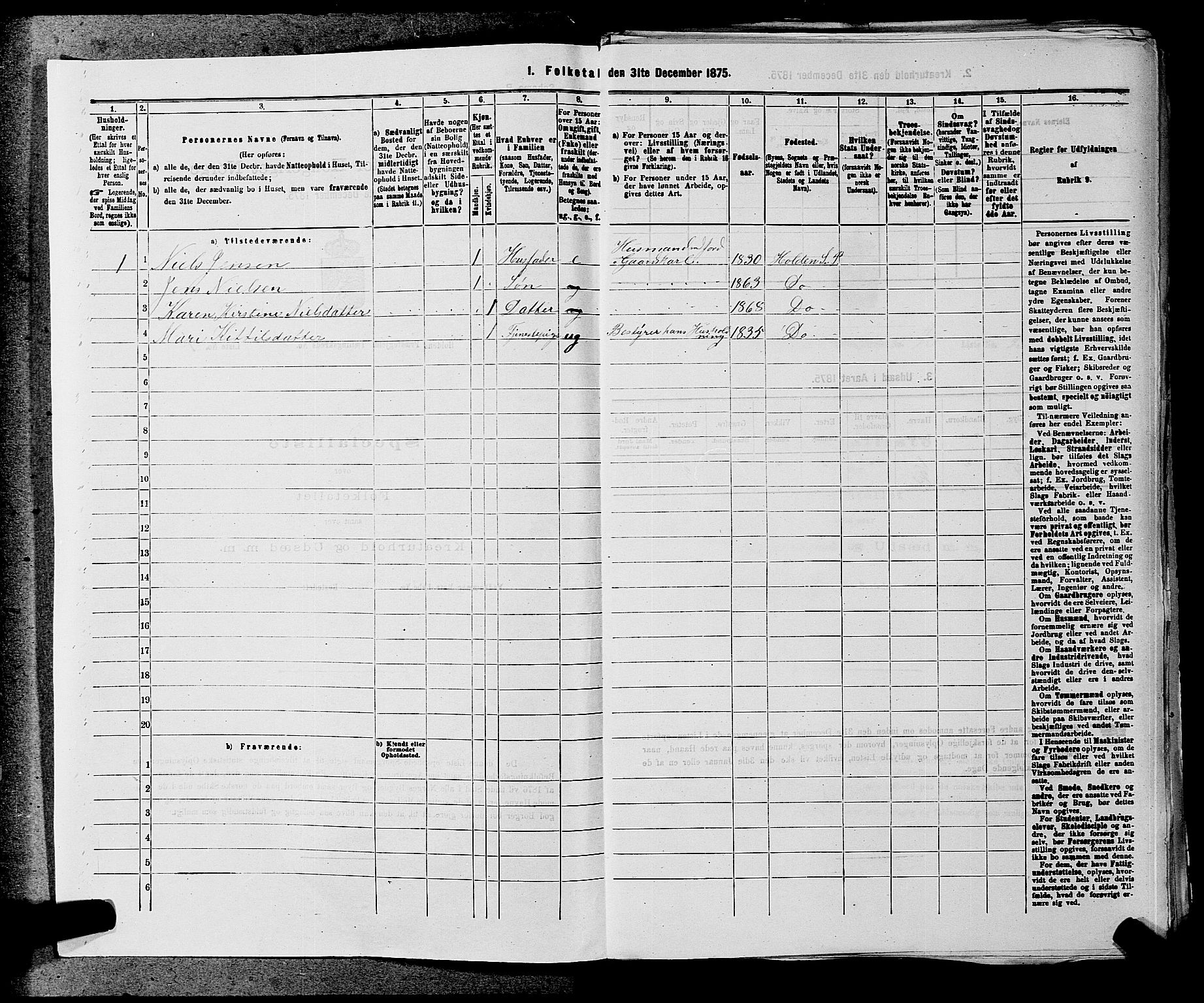 SAKO, 1875 census for 0819P Holla, 1875, p. 134