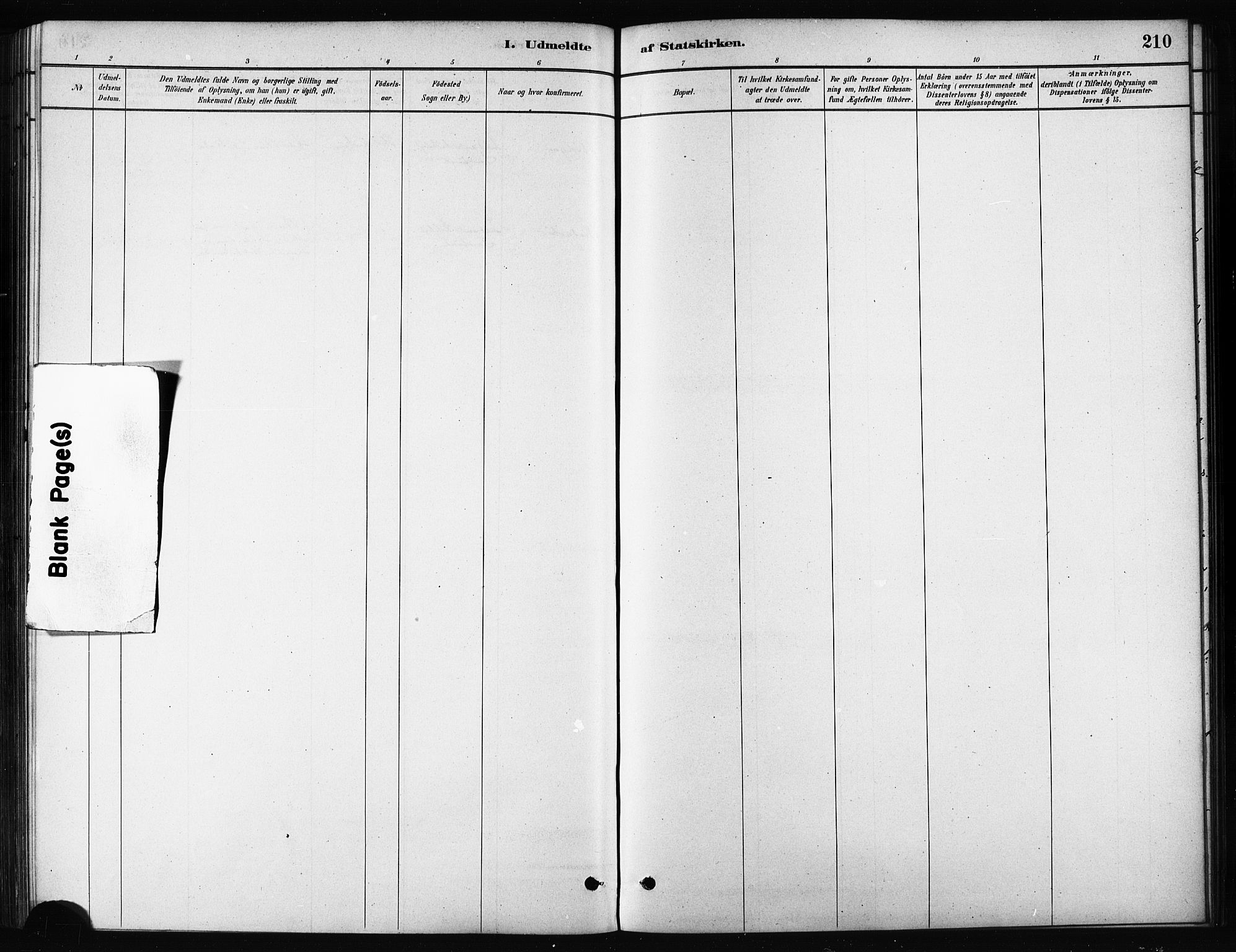 Karlsøy sokneprestembete, SATØ/S-1299/H/Ha/Haa/L0011kirke: Parish register (official) no. 11, 1879-1892, p. 210