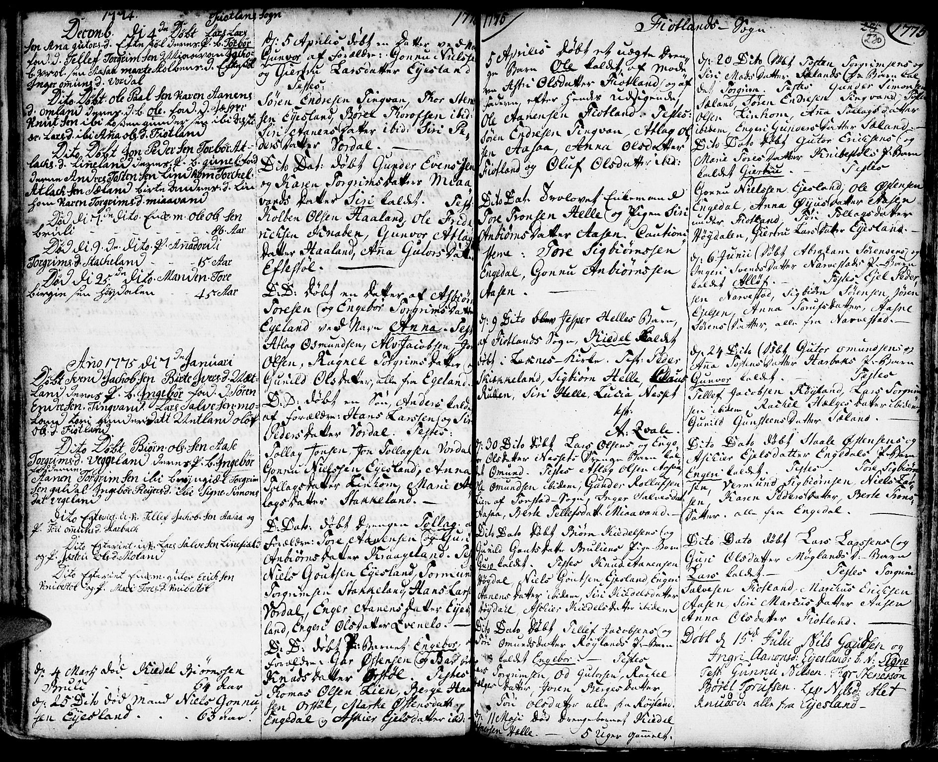 Hægebostad sokneprestkontor, SAK/1111-0024/F/Fa/Faa/L0001: Parish register (official) no. A 1 /3, 1760-1826, p. 230