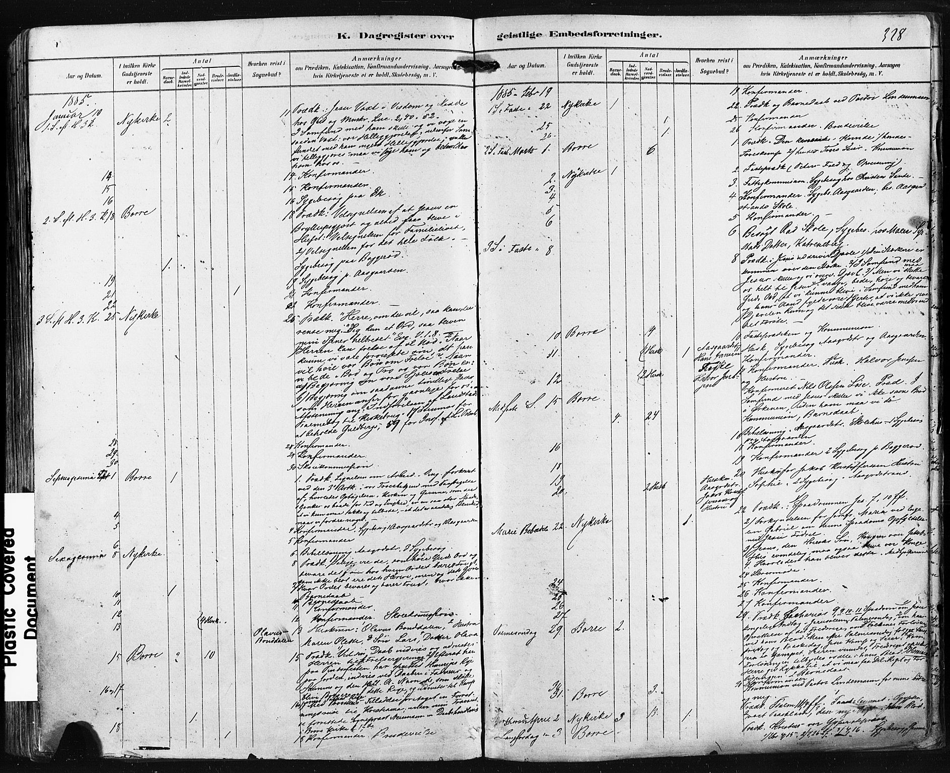 Borre kirkebøker, AV/SAKO-A-338/F/Fa/L0009: Parish register (official) no. I 9, 1878-1896, p. 328