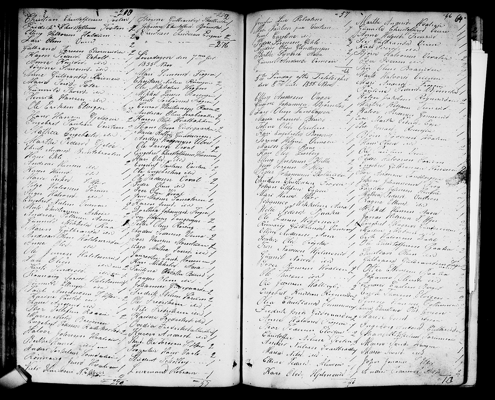 Norderhov kirkebøker, AV/SAKO-A-237/G/Ga/L0006: Parish register (copy) no. I 6, 1849-1876, p. 64