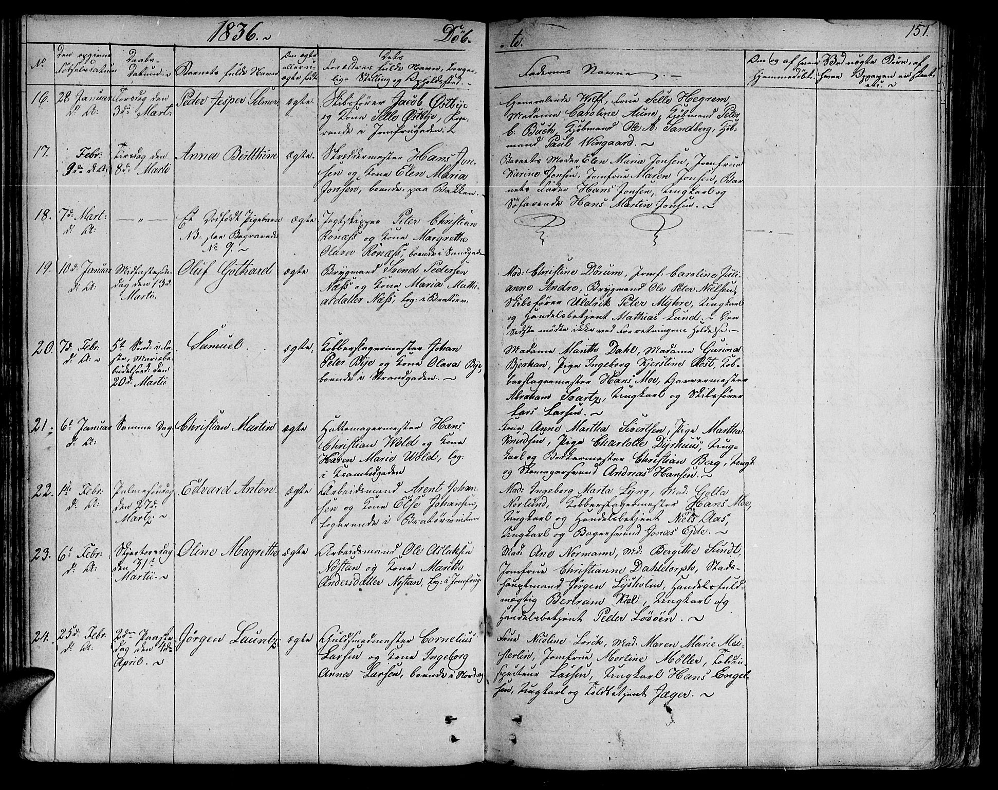 Ministerialprotokoller, klokkerbøker og fødselsregistre - Sør-Trøndelag, SAT/A-1456/602/L0108: Parish register (official) no. 602A06, 1821-1839, p. 151