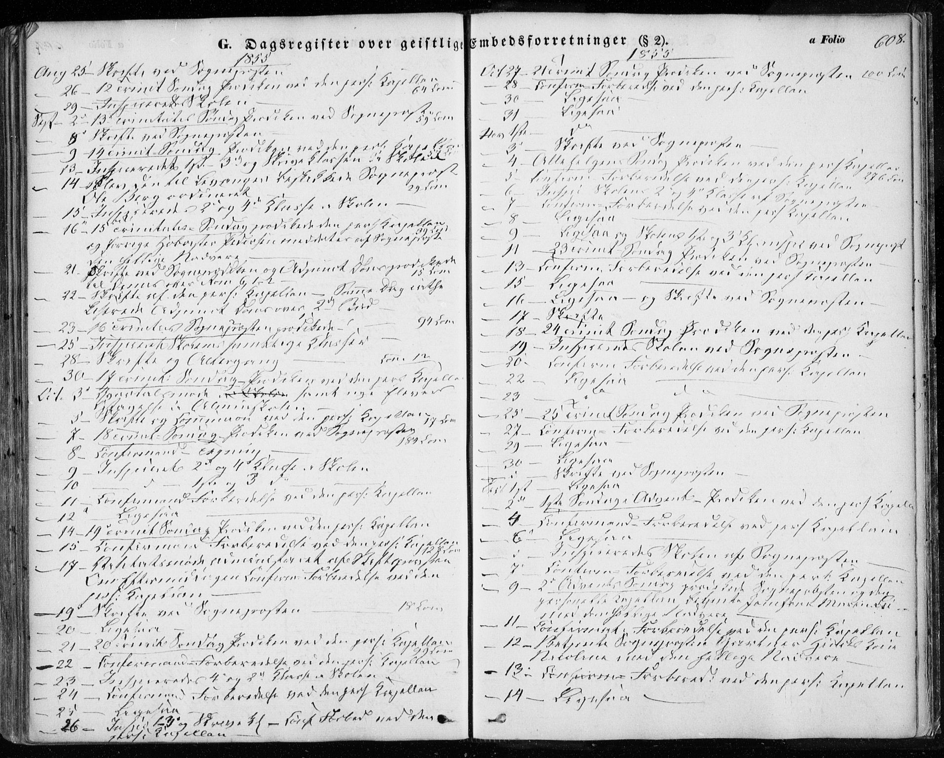 Ministerialprotokoller, klokkerbøker og fødselsregistre - Sør-Trøndelag, SAT/A-1456/601/L0051: Parish register (official) no. 601A19, 1848-1857, p. 608