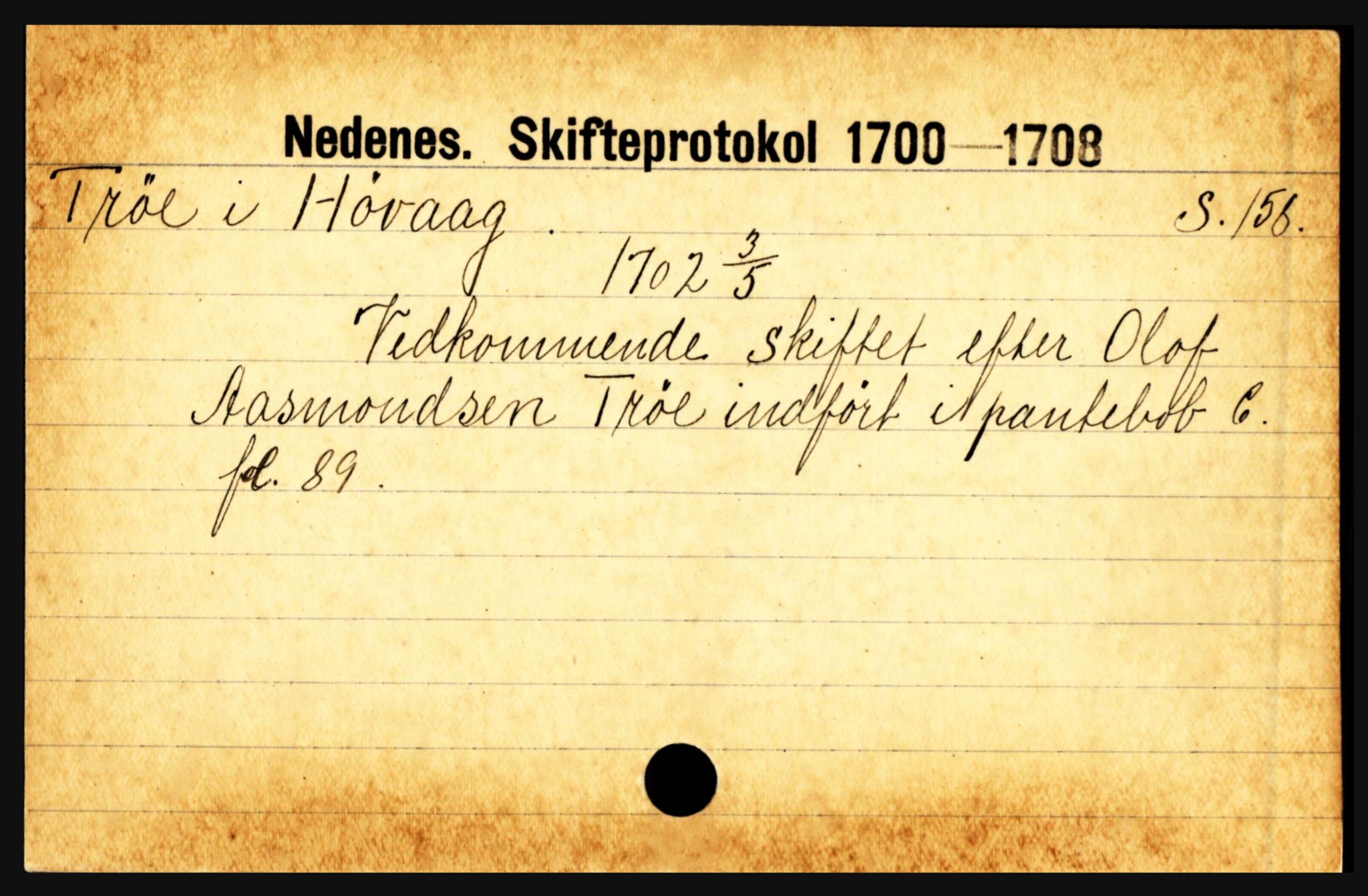 Nedenes sorenskriveri før 1824, AV/SAK-1221-0007/H, p. 31095