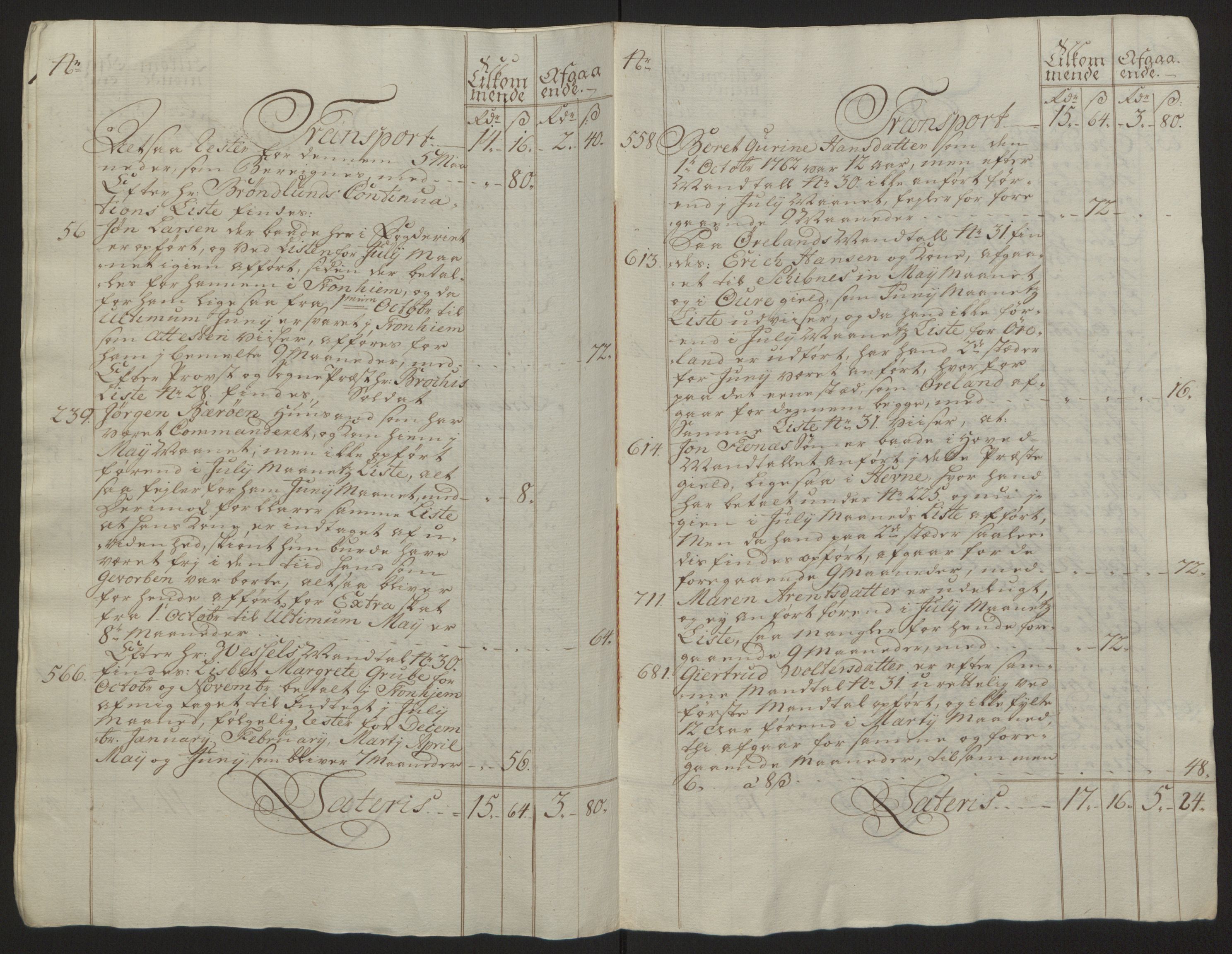 Rentekammeret inntil 1814, Reviderte regnskaper, Fogderegnskap, RA/EA-4092/R57/L3930: Ekstraskatten Fosen, 1762-1763, p. 444