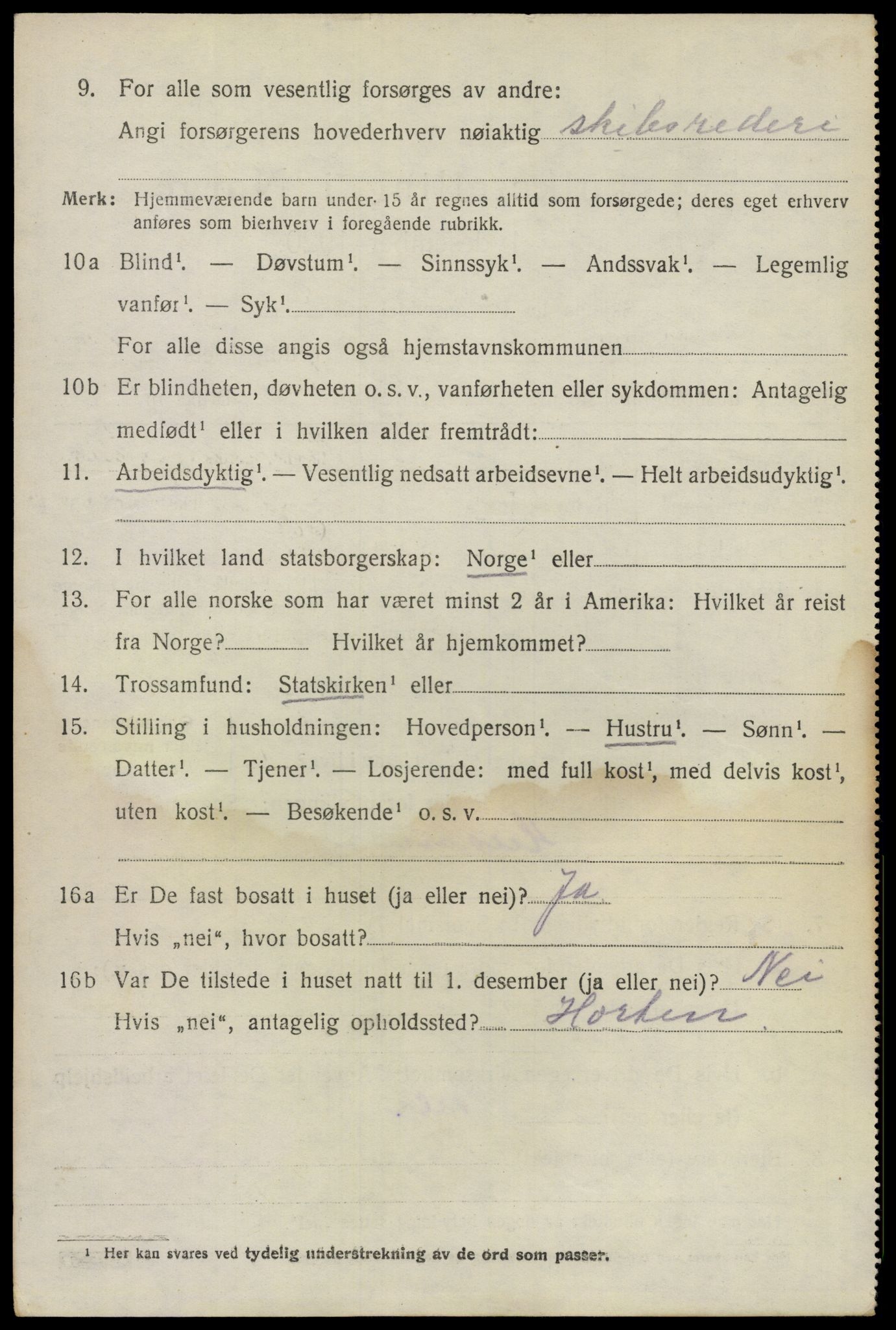 SAO, 1920 census for Bærum, 1920, p. 12149