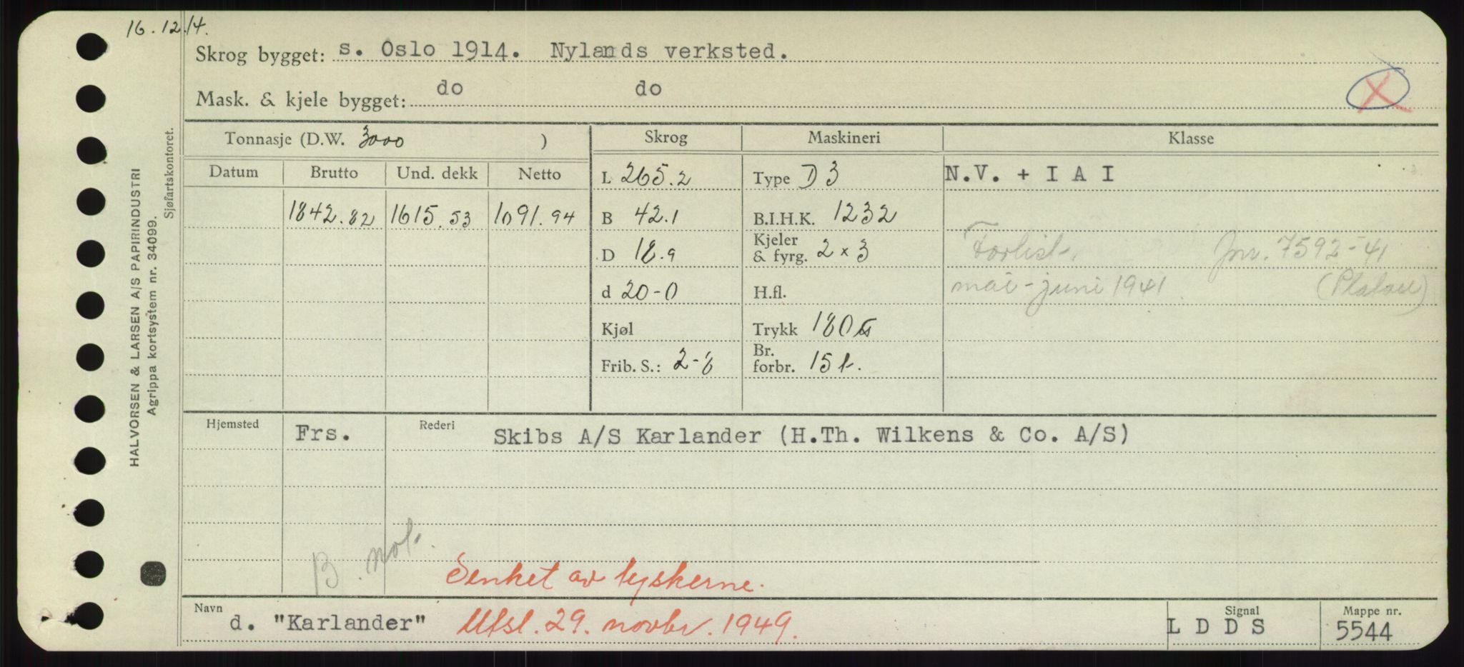 Sjøfartsdirektoratet med forløpere, Skipsmålingen, RA/S-1627/H/Hd/L0020: Fartøy, K-Kon, p. 113