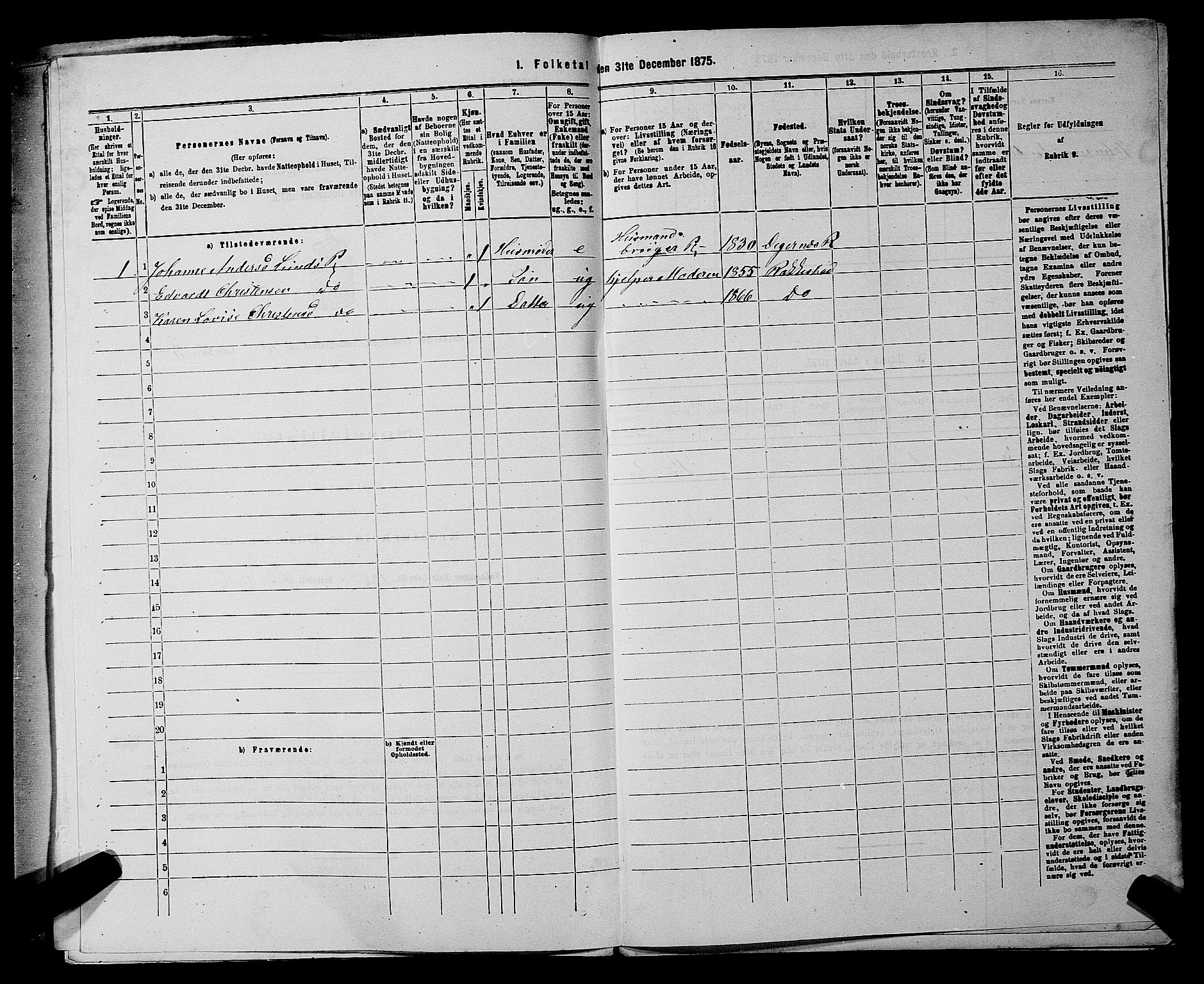 RA, 1875 census for 0128P Rakkestad, 1875, p. 1169