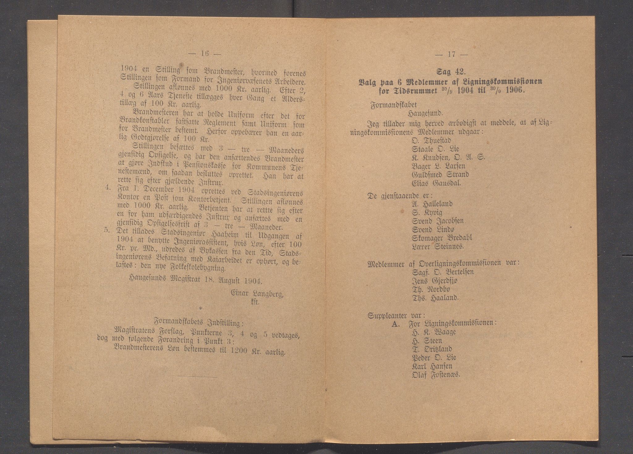 Haugesund kommune - Formannskapet og Bystyret, IKAR/A-740/A/Abb/L0001: Bystyreforhandlinger, 1889-1907, p. 519