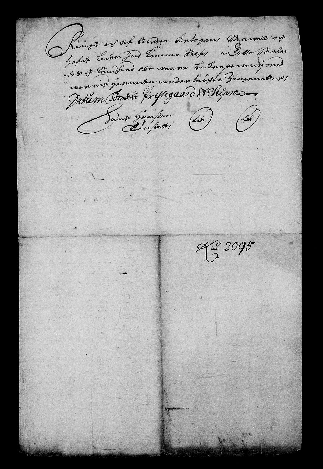 Stattholderembetet 1572-1771, RA/EA-2870/Af/L0002: Avskrifter av vedlegg til originale supplikker, nummerert i samsvar med supplikkbøkene, 1687-1689, p. 347