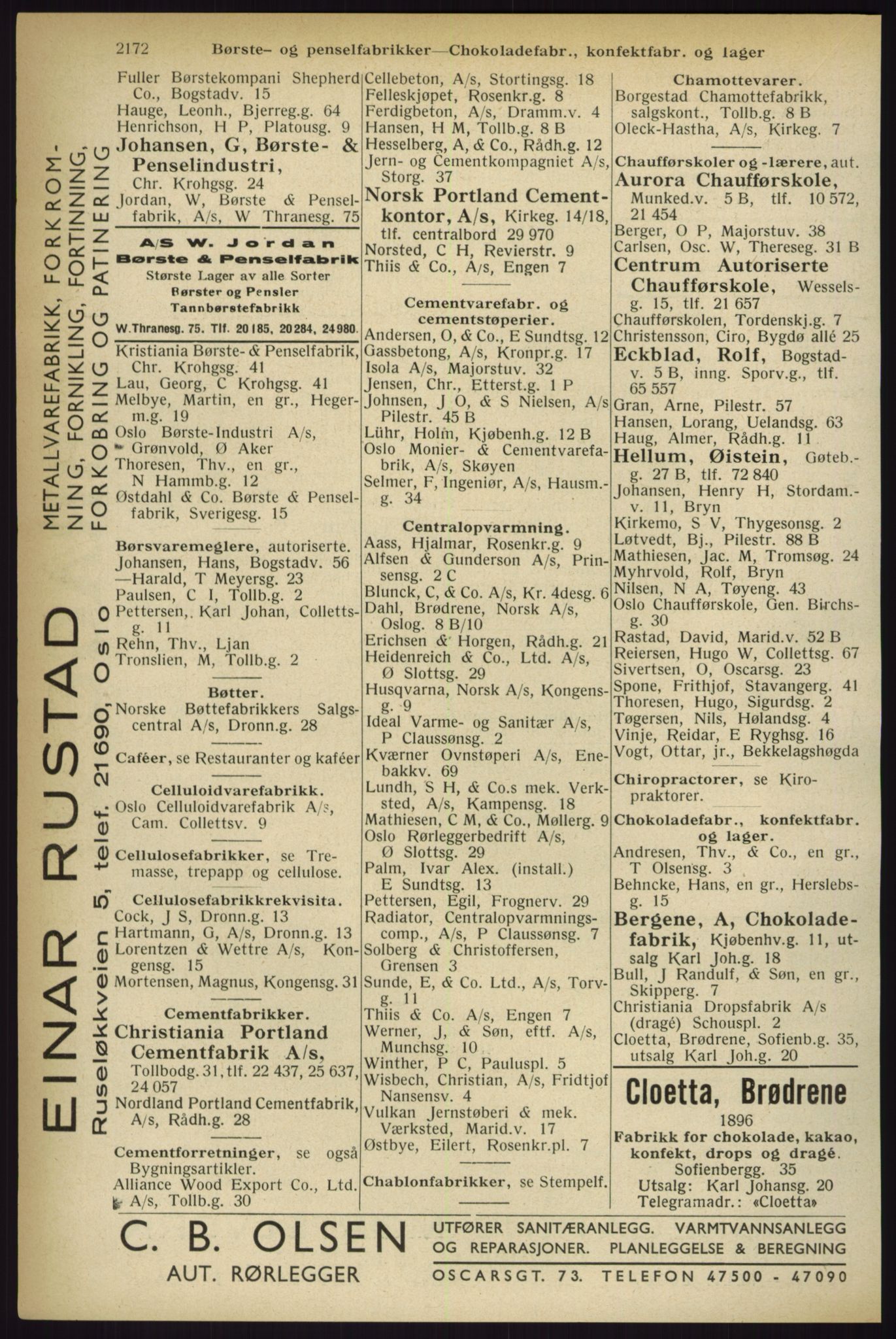 Kristiania/Oslo adressebok, PUBL/-, 1933, p. 2172