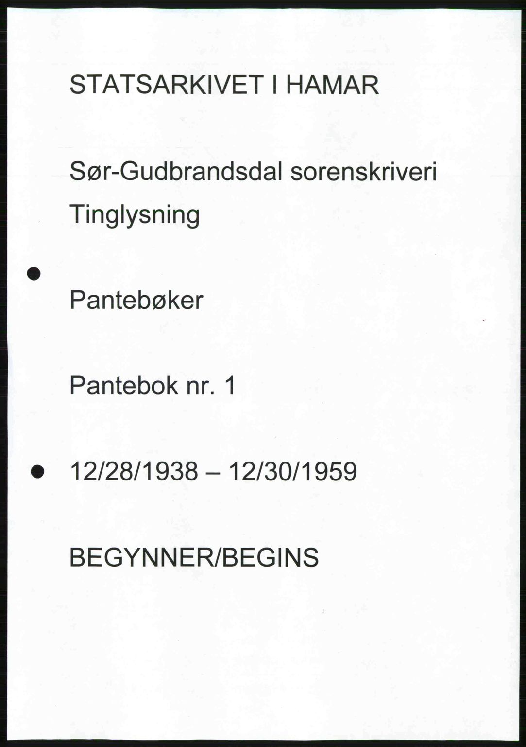 Sør-Gudbrandsdal tingrett, SAH/TING-004/H/Hb/Hbf/L0002: Mortgage book no. C1, 1938-1951