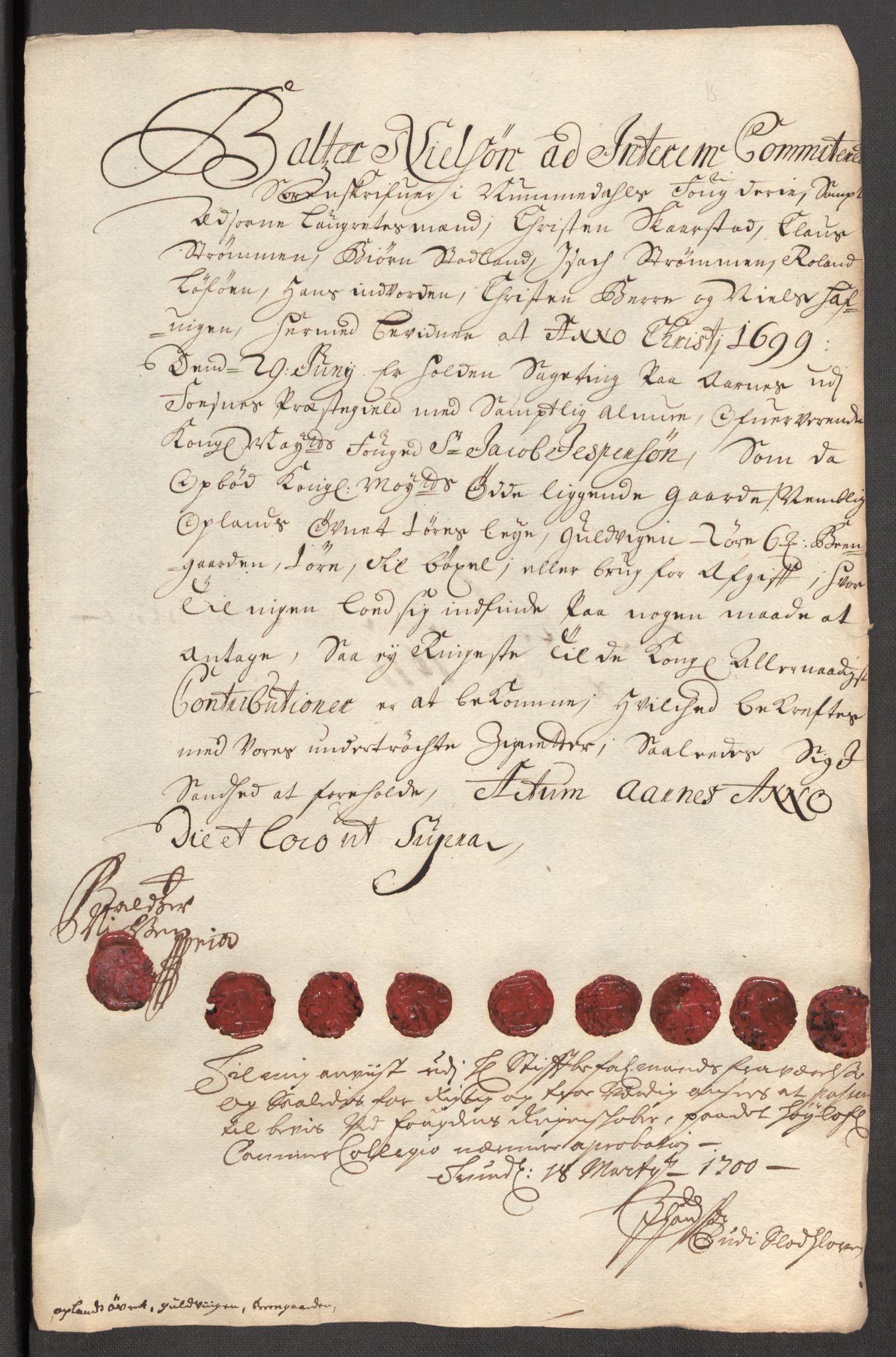 Rentekammeret inntil 1814, Reviderte regnskaper, Fogderegnskap, RA/EA-4092/R64/L4426: Fogderegnskap Namdal, 1699-1700, p. 198