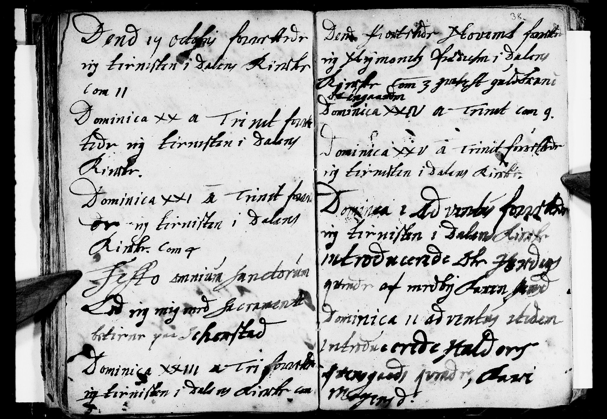 Ministerialprotokoller, klokkerbøker og fødselsregistre - Nordland, AV/SAT-A-1459/847/L0661: Parish register (official) no. 847A01, 1708-1717, p. 38