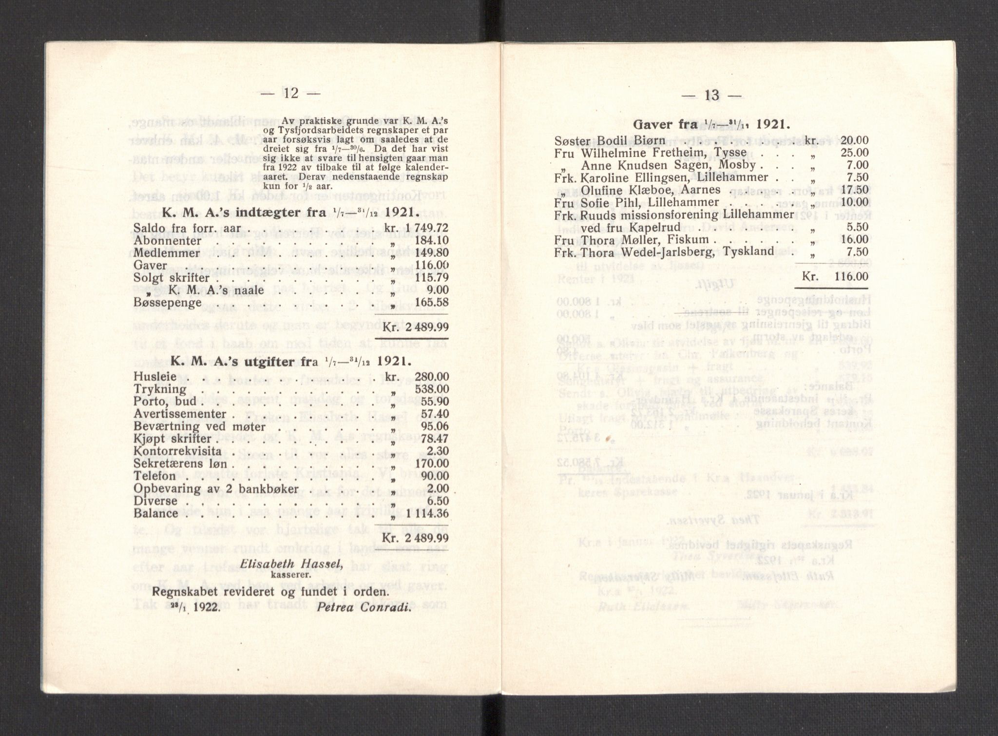 Kvinnelige Misjonsarbeidere, AV/RA-PA-0699/F/Fa/L0001/0008: -- / Trykte beretninger. 10-, 20, 25, og 30-årsjubileum, 1902-1932