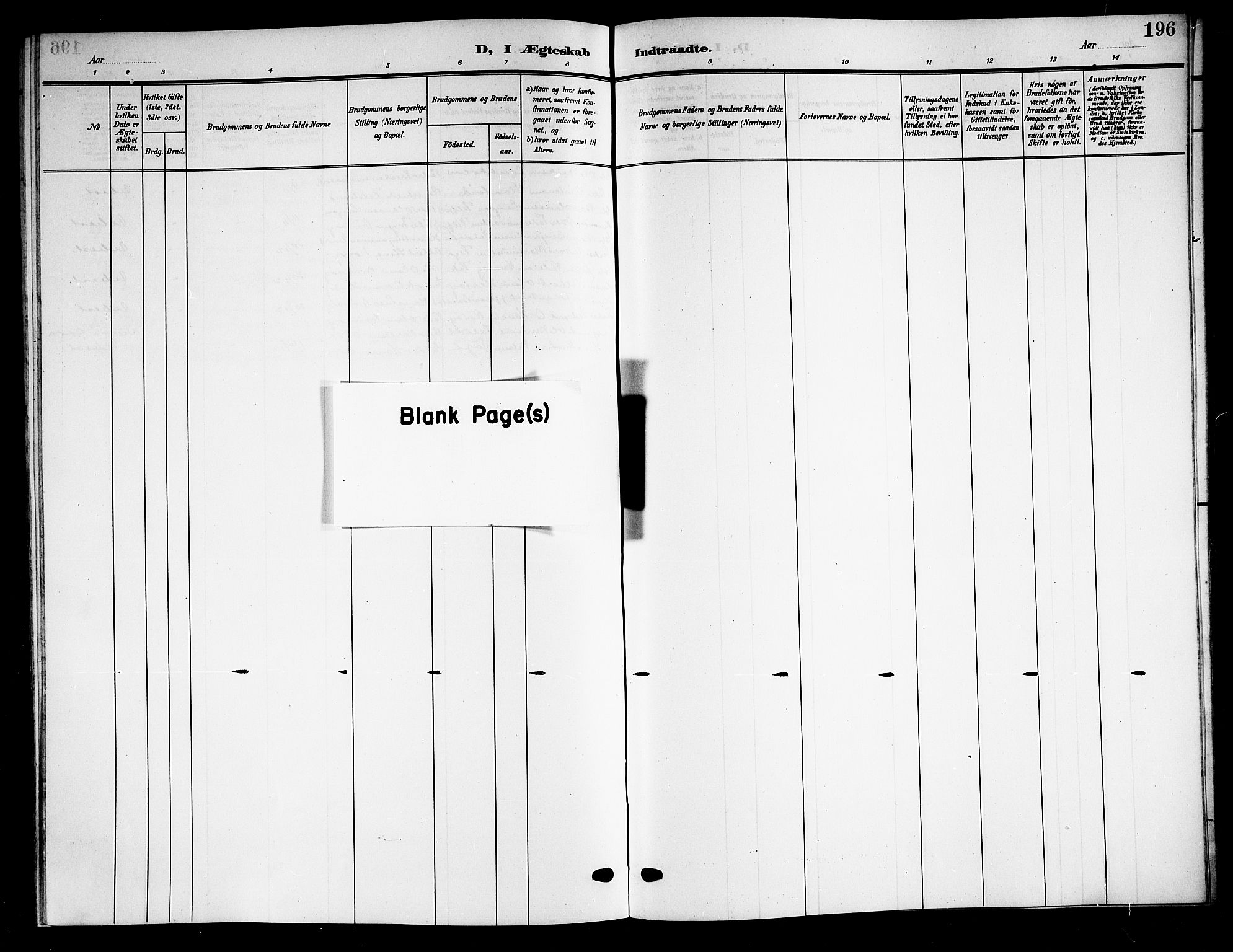 Ministerialprotokoller, klokkerbøker og fødselsregistre - Nordland, SAT/A-1459/813/L0214: Parish register (copy) no. 813C06, 1904-1917, p. 196